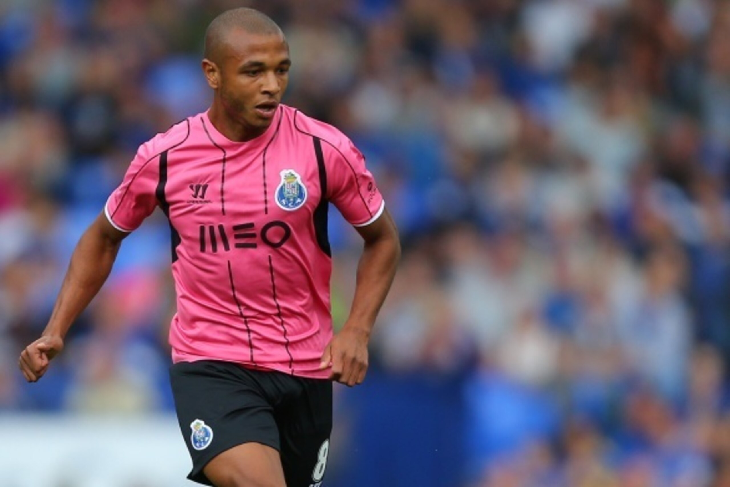 LIVERPOOL, ENGLAND - AUGUST 03: Yacine Brahimi of Porto during the Pre-Season Friendly between Everton and Porto at Goodison Park on August 3, 2014 in Liverpool, England.  (Photo by Dave Thompson/Getty Images)