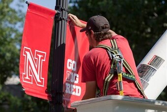 Nebraska's Big Ten signage in 2010