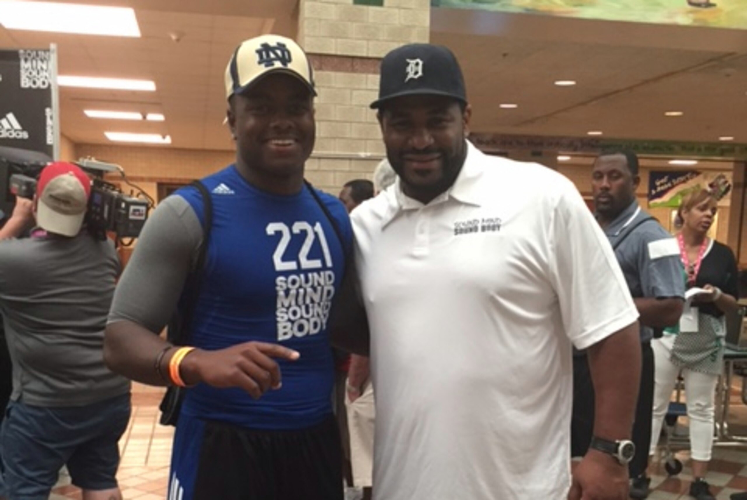 Tony Jones Jr. and Jerome Bettis