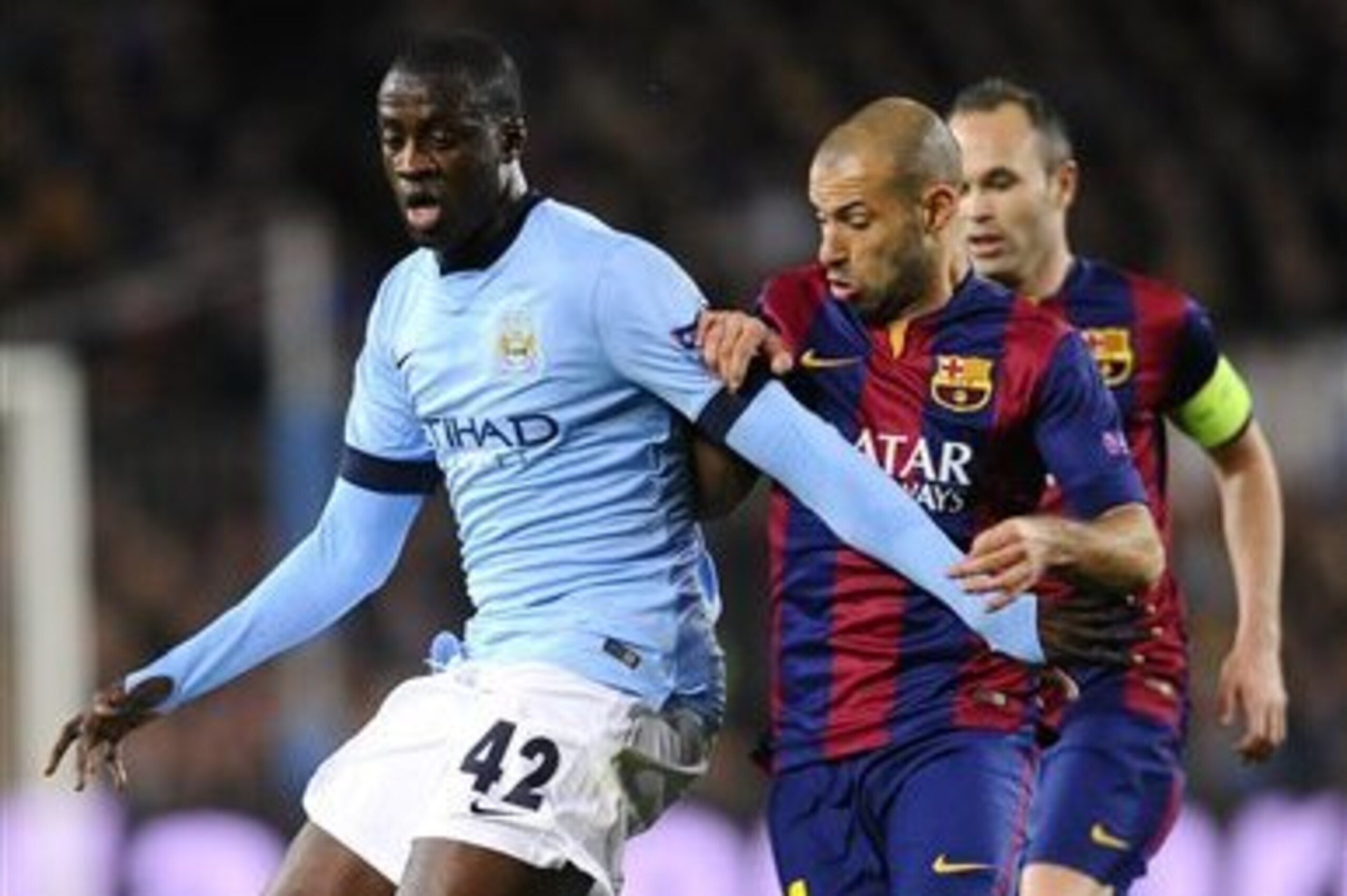 Pogba's game is similar in many respects to ex-Barcelona man Yaya Toure - and he was sold because he didn't fit the Barcelona template.