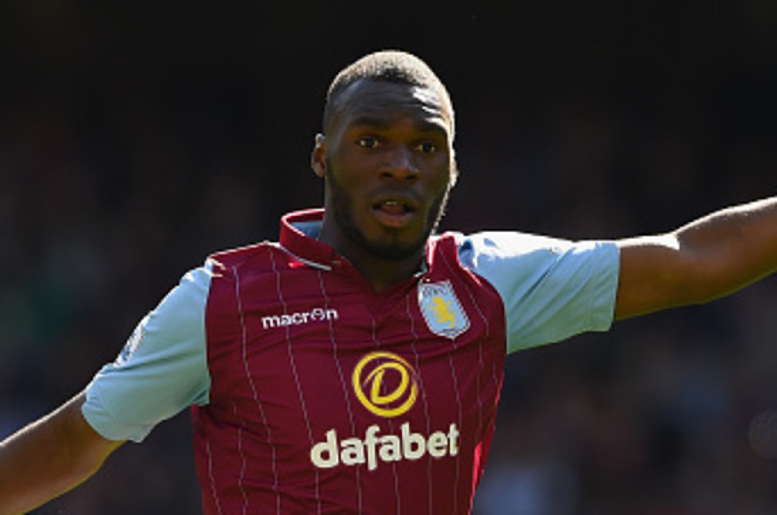 LONDON, ENGLAND - APRIL 11: Christian Benteke of Aston Villa in action during the Barclays Premier League match between Tottenham Hotspur and Aston Villa at White Hart Lane on April 11, 2015 in London, England.  (Photo by Shaun Botterill/Getty Images)