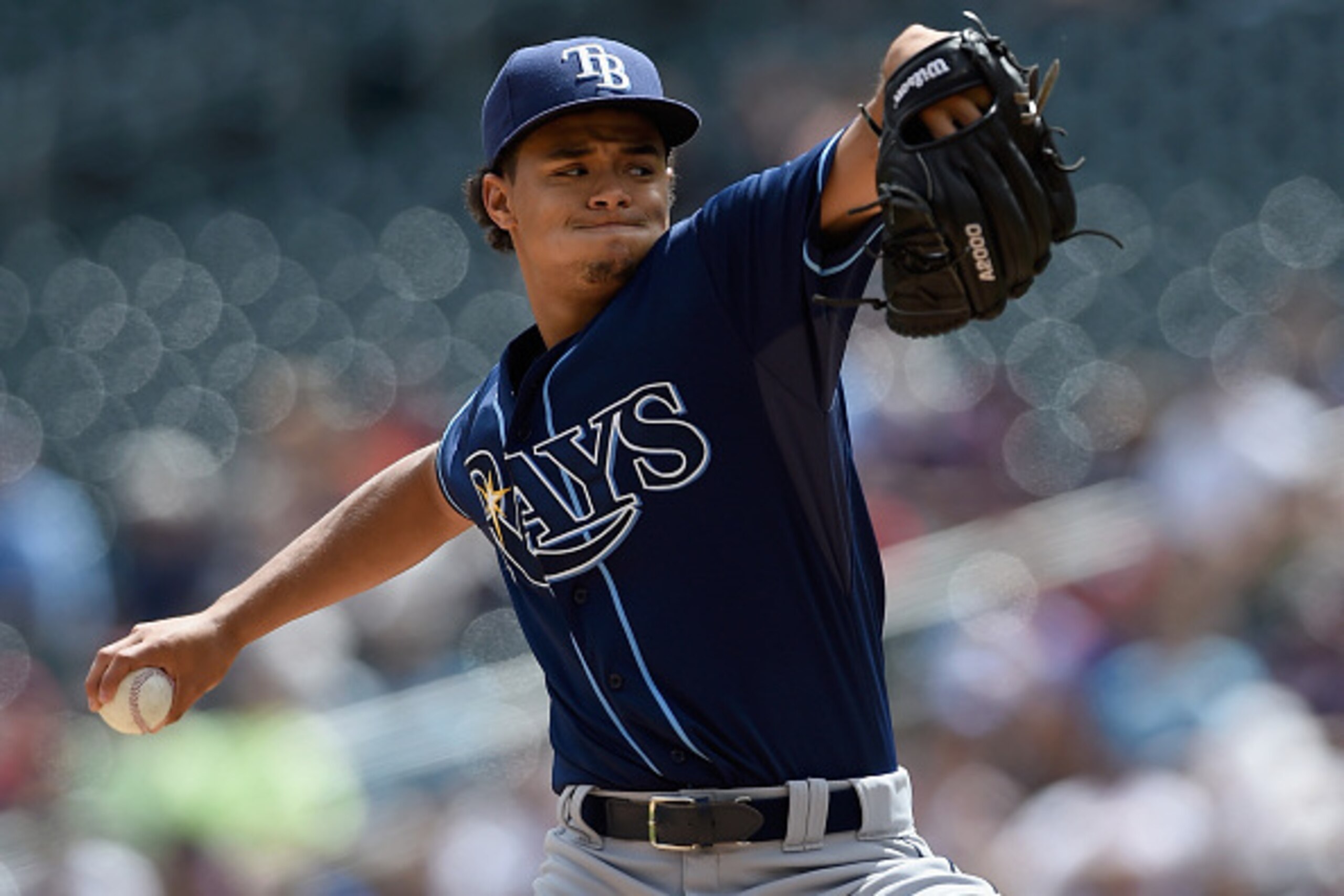 MINNEAPOLIS, MN - MAY 17: Chris Archer #22 of the Tampa Bay Rays delivers a pitch against the Minnesota Twins during the first inning of the game on May 17, 2015 at Target Field in Minneapolis, Minnesota. (Photo by Hannah Foslien/Getty Images)