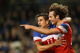 Alejandro Bedoya, left, and Mix Diskerud don't have the playmaking abilities that Feilhaber has in his arsenal.