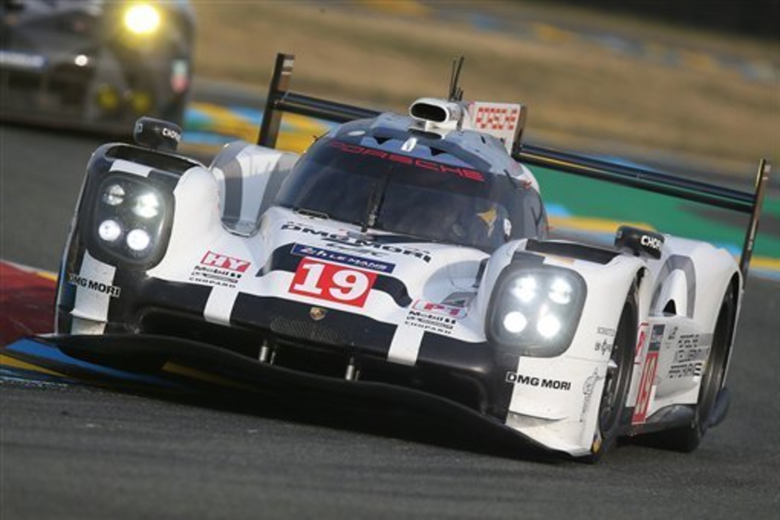 Hulkenberg driving for Porsche at Le Mans. Hulkenberg driving for Porsche at Le Mans.