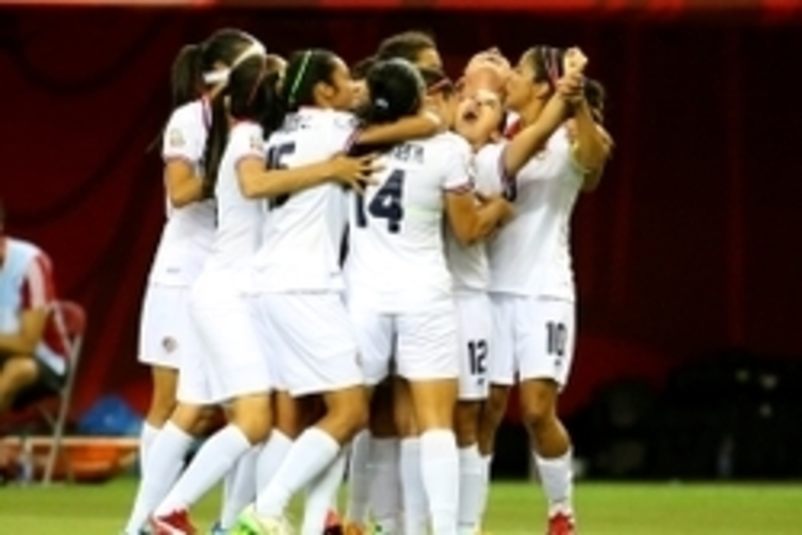 Jun 13, 2015; Montreal, Quebec, CAN; Costa Rica defender Lixy Rodriguez (12) celebrates a goal by forward Melissa Herrera against Korea Republic during the first half of a Group E soccer match in the 2015 FIFA women's World Cup at Olympic Stadium. Mandato Jun 13, 2015; Montreal, Quebec, CAN; Costa Rica defender Lixy Rodriguez (12) celebrates a goal by forward Melissa Herrera against Korea Republic during the first half of a Group E soccer match in the 2015 FIFA women's World Cup at Olympic Stadium. Mandato