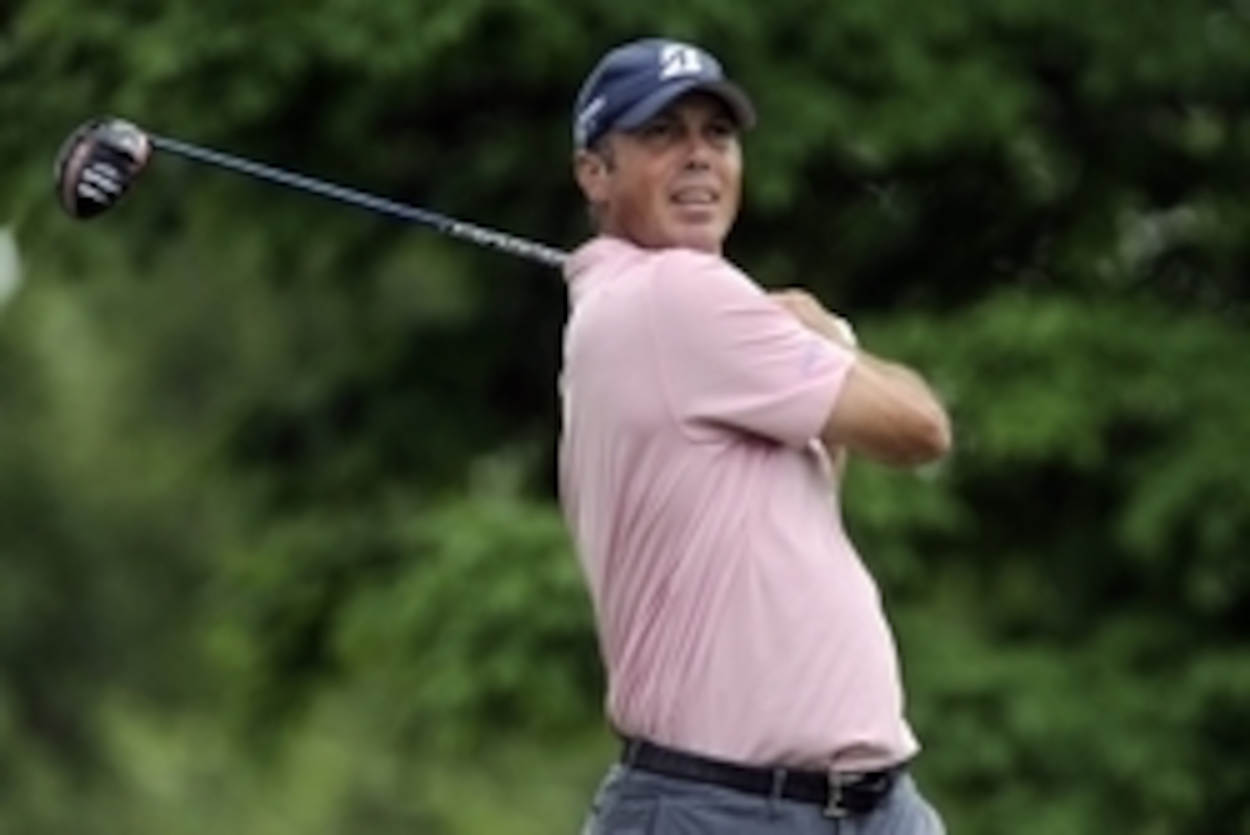 Jun 4, 2015; Dublin, OH, USA; Matt Kuchar tees off at the third hole during the first round of the Memorial Tournament at Muirfield Village Golf Club. Mandatory Credit: Thomas J. Russo-USA TODAY Sports