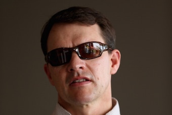 DUBAI, UNITED ARAB EMIRATES - MARCH 29:  Trainer, Aidan O'Brien of Ireland pictured during the Dubai World Cup at the Meydan Racecourse on March 29, 2014 in Dubai, United Arab Emirates.  (Photo by Warren Little/Getty Images)