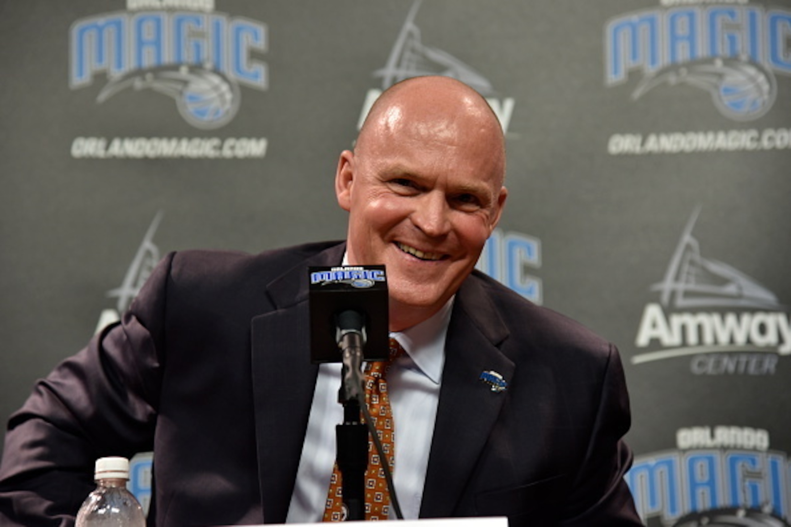 ORLANDO, FL - MAY 29: Orlando Magic head coach Scott Skiles addresses the media during a press conference on May 29, 2015 at Amway Center in Orlando, Florida. NOTE TO USER: User expressly acknowledges and agrees that, by downloading and or using this pho ORLANDO, FL - MAY 29: Orlando Magic head coach Scott Skiles addresses the media during a press conference on May 29, 2015 at Amway Center in Orlando, Florida. NOTE TO USER: User expressly acknowledges and agrees that, by downloading and or using this pho