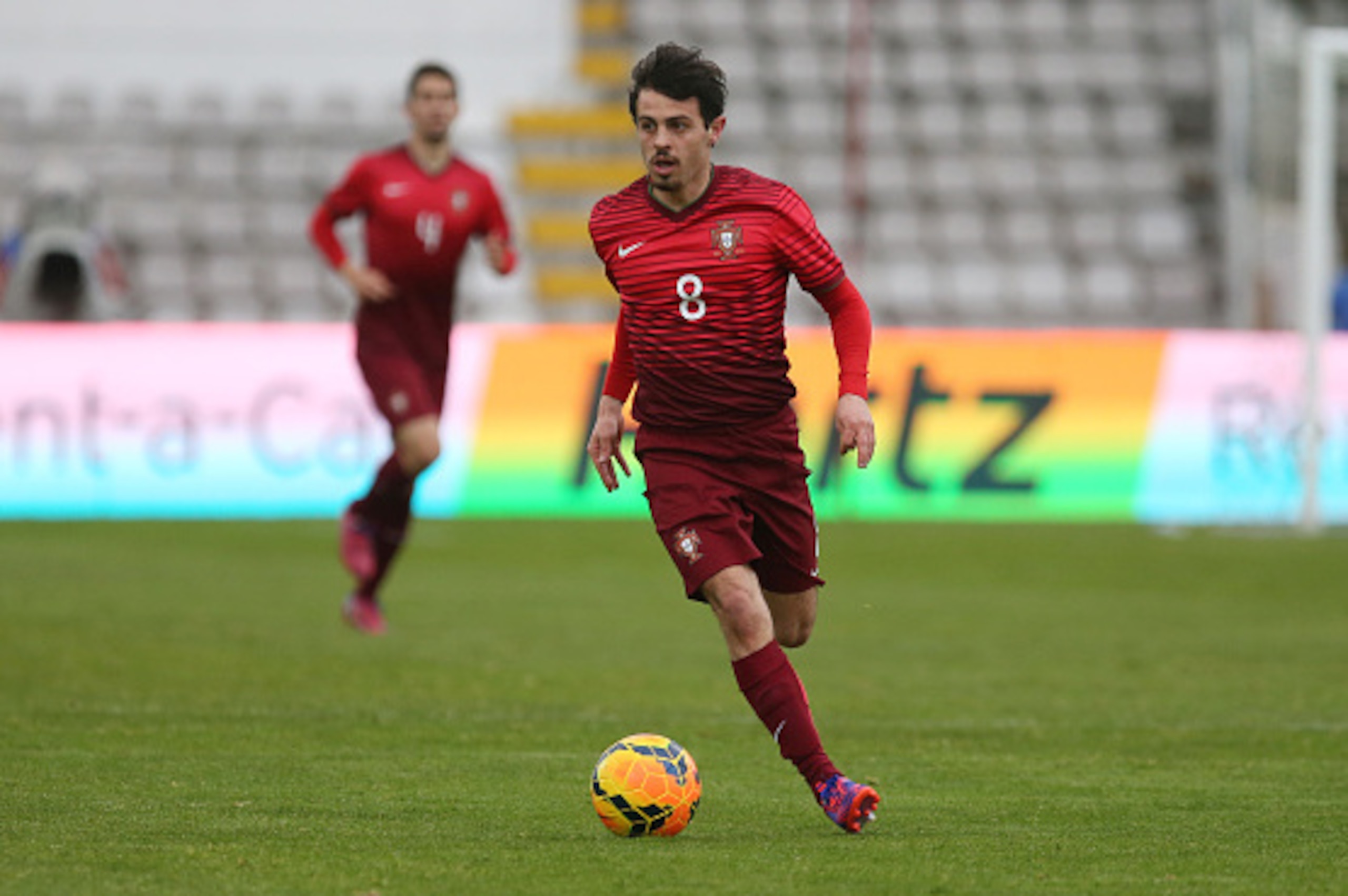 MARINHA GRANDE, PORTUGAL - MARCH 26: Portugal's midfielder Bernardo Silva in action during the U21 International Friendly between Portugal and Denmark on March 26, 2015 in Marinha Grande, Portugal. (Photo by Gulater Fatia/Getty Images) MARINHA GRANDE, PORTUGAL - MARCH 26: Portugal's midfielder Bernardo Silva in action during the U21 International Friendly between Portugal and Denmark on March 26, 2015 in Marinha Grande, Portugal. (Photo by Gulater Fatia/Getty Images)