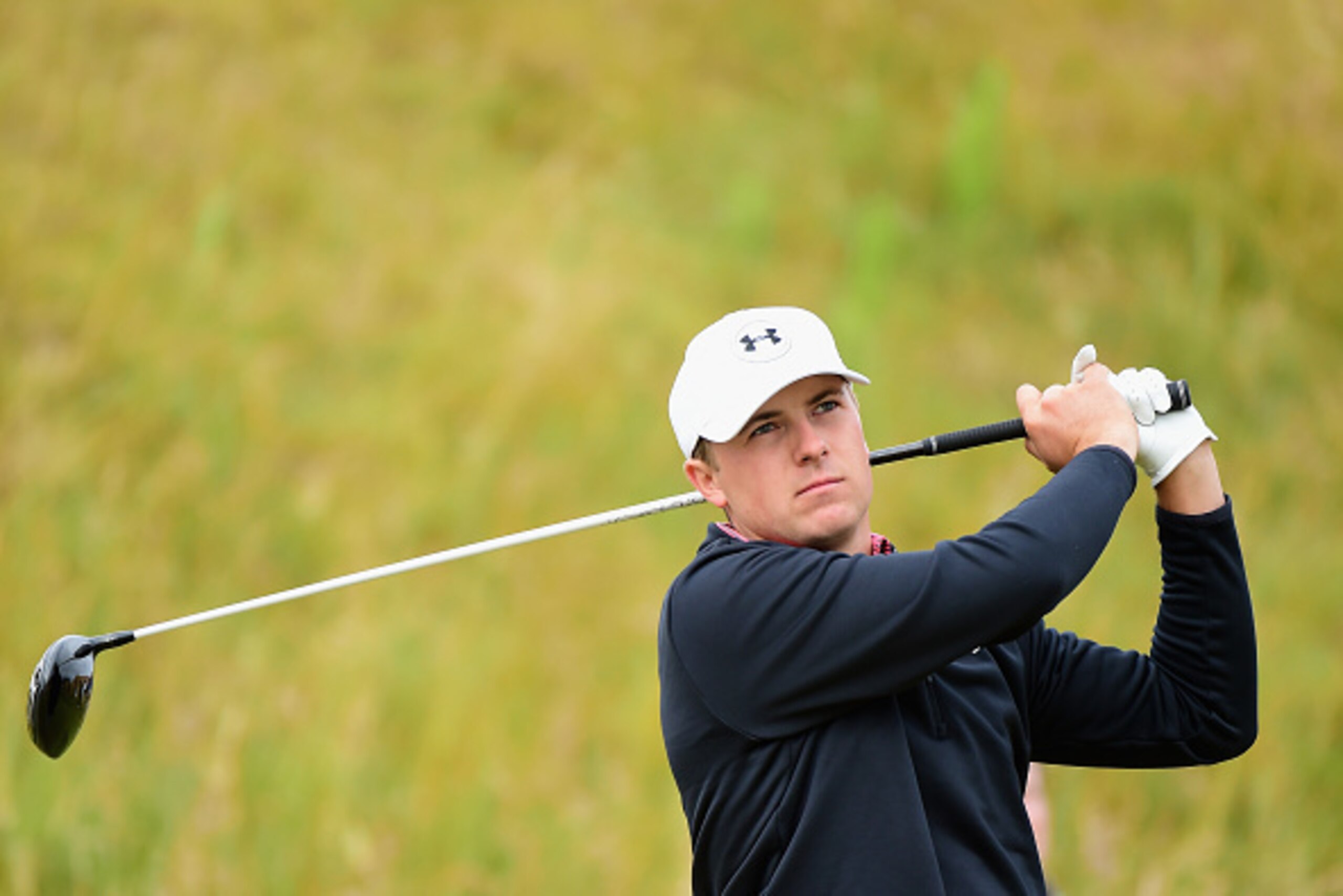 UNIVERSITY PLACE, WA - JUNE 16: Jordan Spieth of the United States hits a tee shot during a practice round prior to the start of the 115th U.S. Open Championship at Chambers Bay on June 16, 2015 in University Place, Washington. (Photo by Harry How/Getty UNIVERSITY PLACE, WA - JUNE 16: Jordan Spieth of the United States hits a tee shot during a practice round prior to the start of the 115th U.S. Open Championship at Chambers Bay on June 16, 2015 in University Place, Washington. (Photo by Harry How/Getty