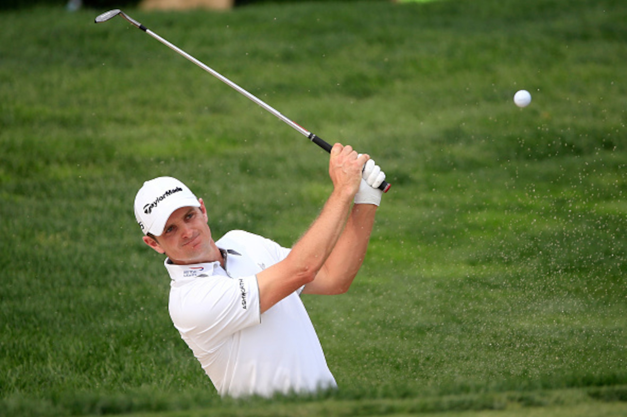 DUBLIN, OH - JUNE 07:  Justin Rose of England plays a shot on the 15th hole at The Memorial Tournament presented by Nationwide at Muirfield Village Golf Club on June 7, 2015 in Dublin, Ohio.  (Photo by Sam Greenwood/Getty Images)