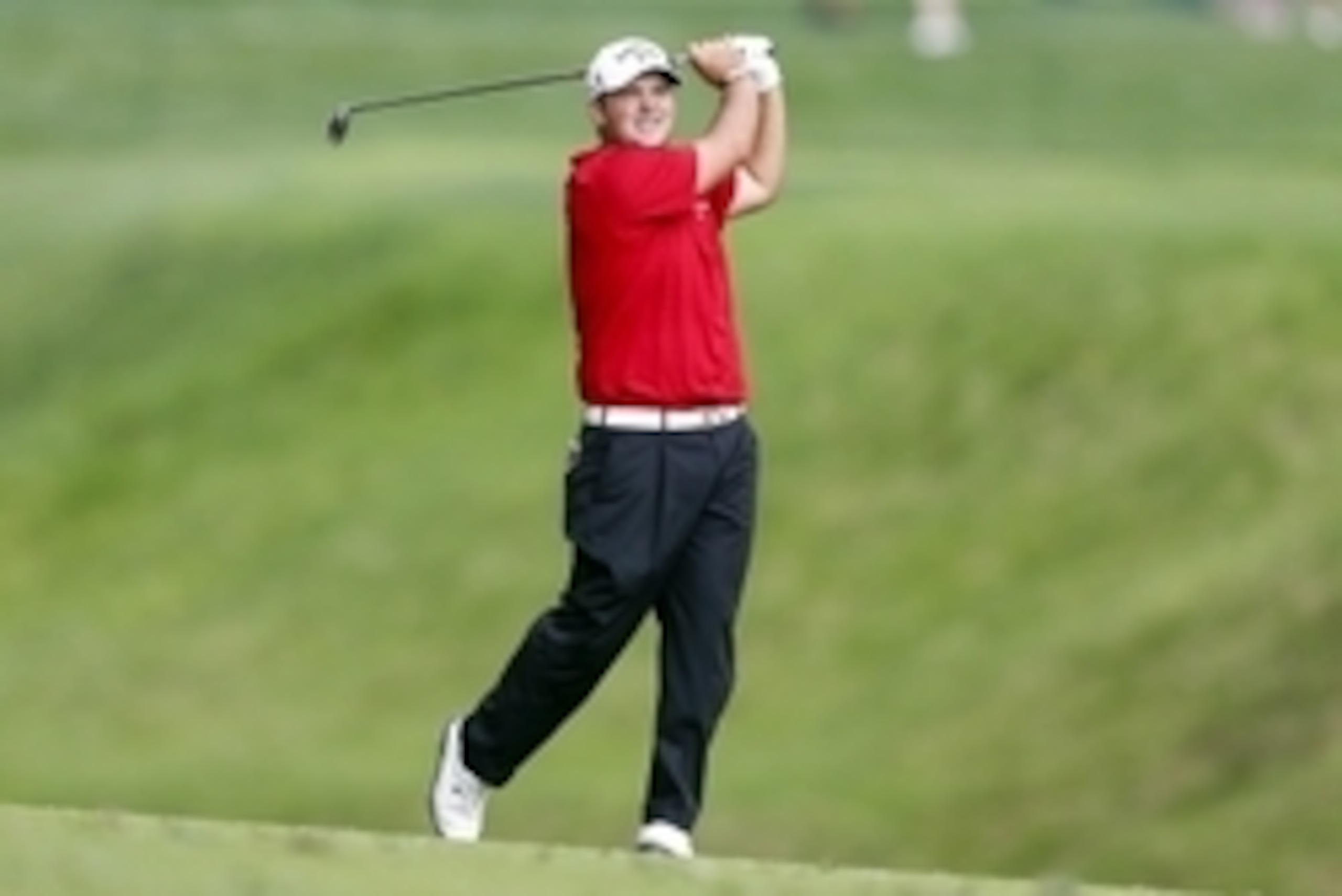 Jun 5, 2015; Dublin, OH, USA; Patrick Reed swings on the fifteenth fairway during the second round of the Memorial Tournament at Muirfield Village Golf Club. Mandatory Credit: Brian Spurlock-USA TODAY Sports