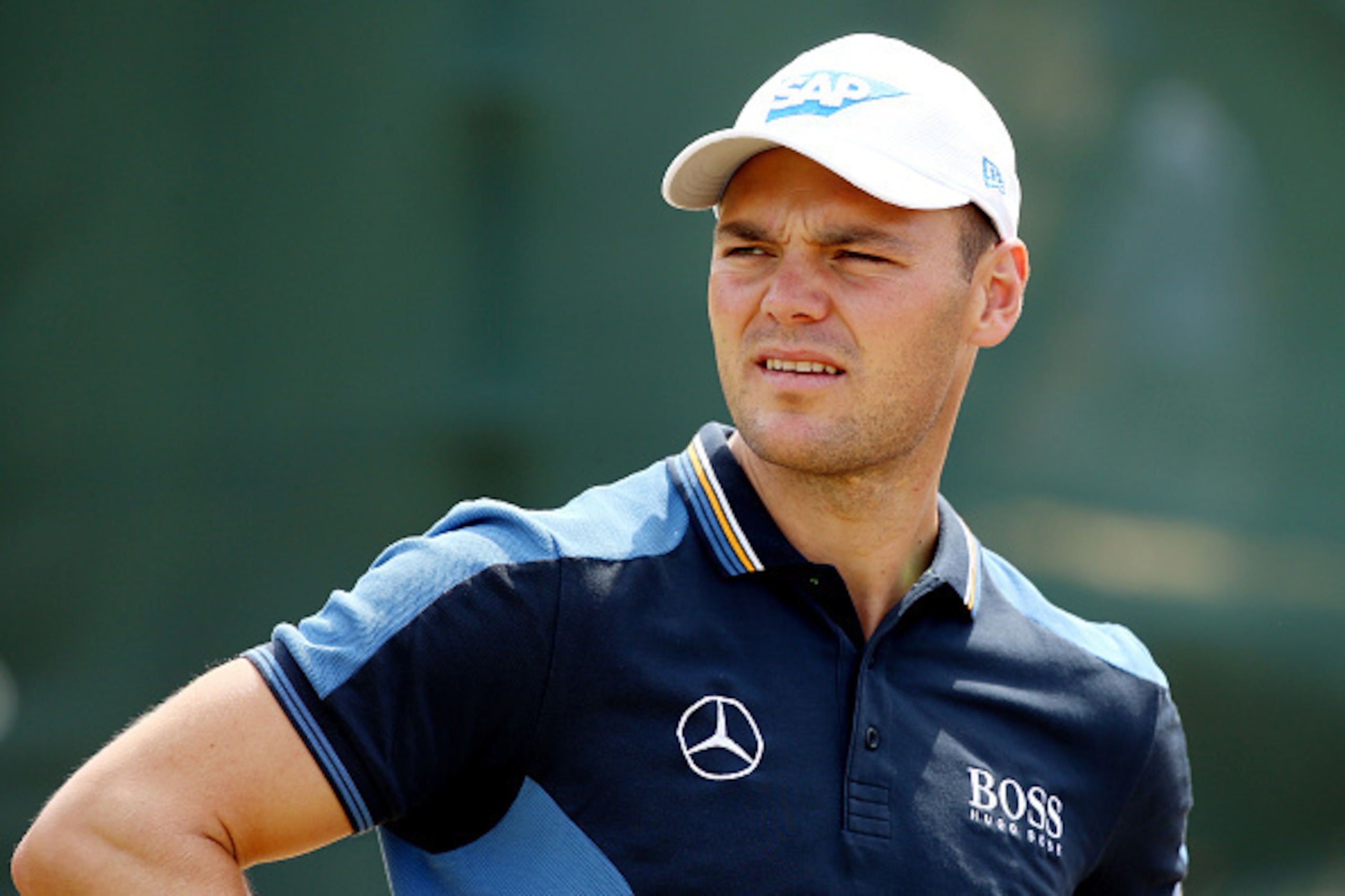 UNIVERSITY PLACE, WA - JUNE 15:  Martin Kaymer of Germany looks on during a practice round prior to the start of the 115th U.S. Open Championship at Chambers Bay on June 15, 2015 in University Place, Washington.  (Photo by Andrew Redington/Getty Images)