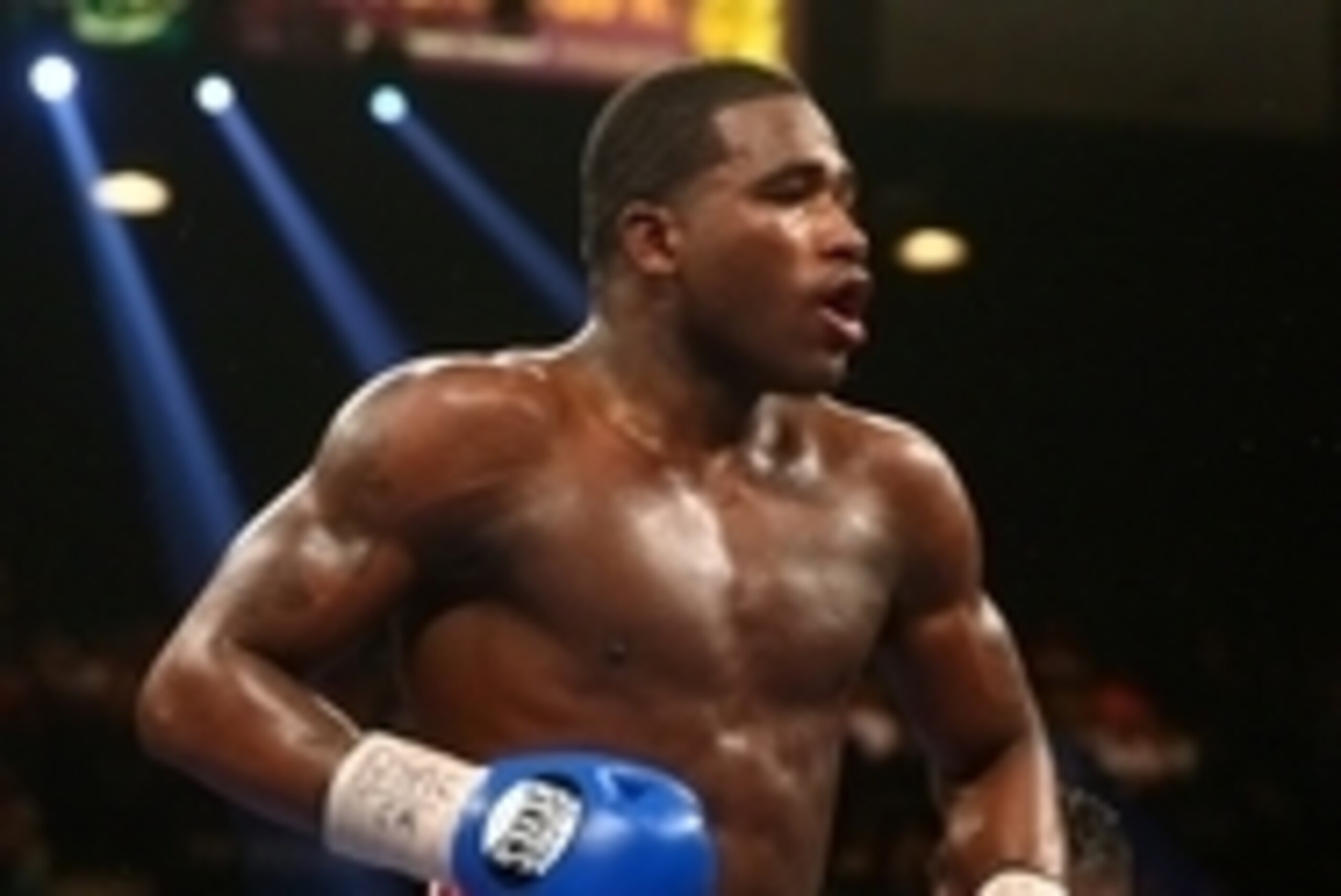May 3, 2014; Las Vegas, NV, USA; Adrien Broner (left) against Carlos Molina during their fight at MGM Grand. Mandatory Credit: Mark J. Rebilas-USA TODAY Sports