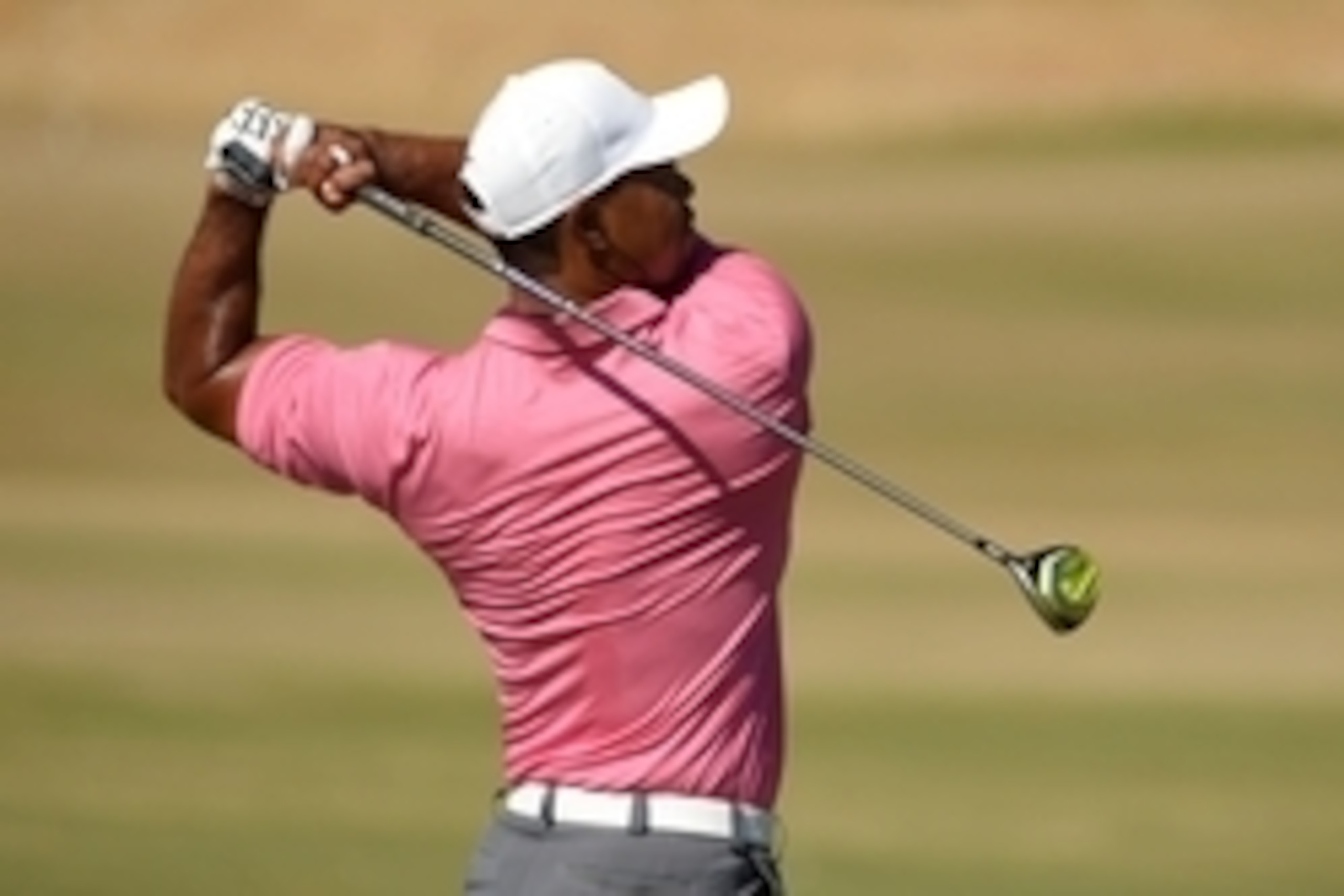Jun 17, 2015; University Place, WA, USA; Tiger Woods practices on the driving range during practice rounds on Wednesday at Chambers Bay. Mandatory Credit: John David Mercer-USA TODAY Sports