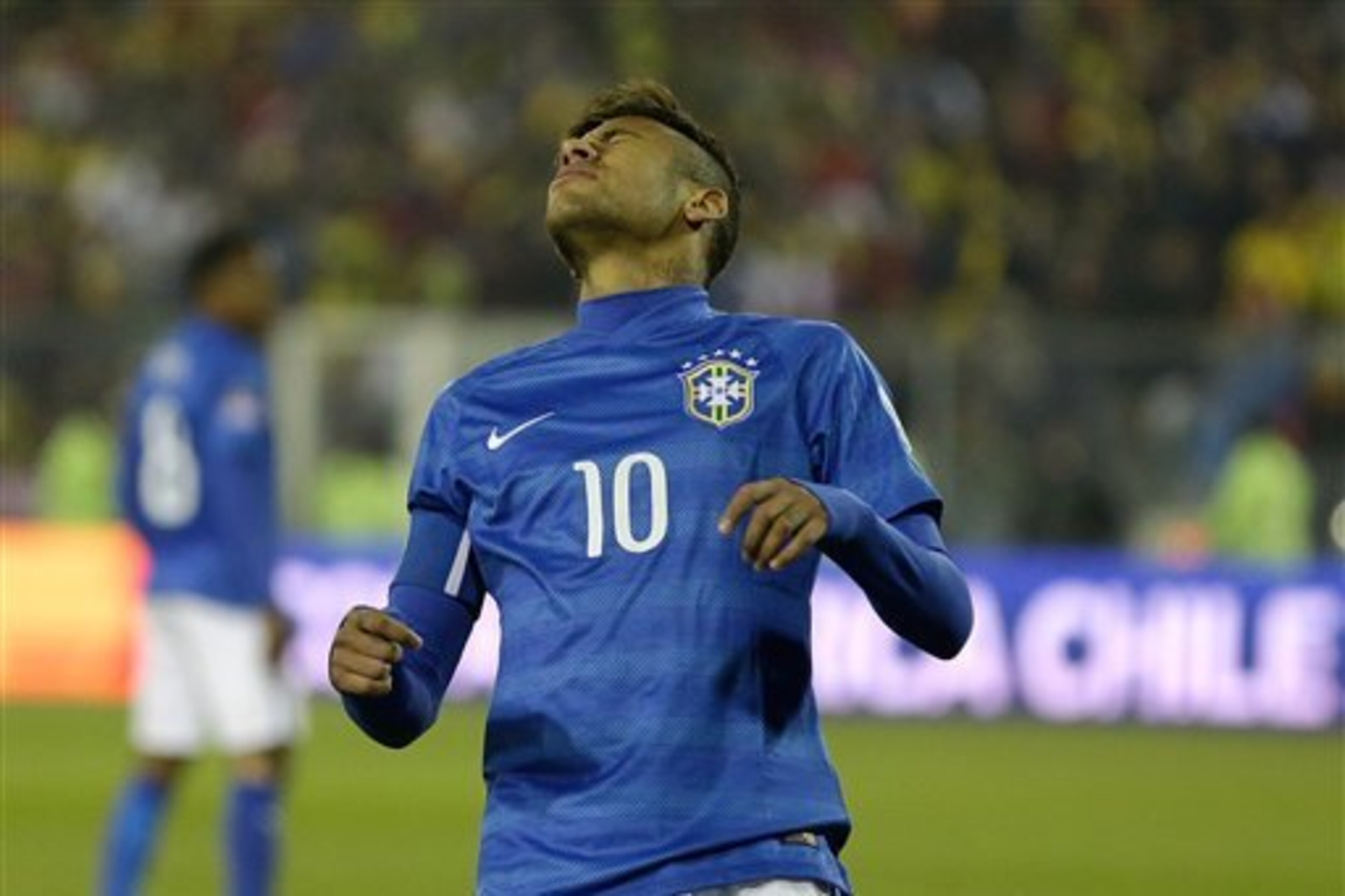 Neymar endured a frustrating night against Colombia.