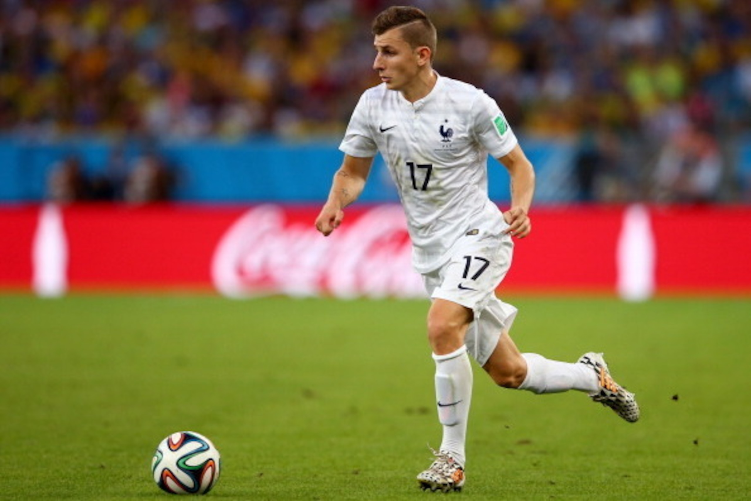 RIO DE JANEIRO, BRAZIL - JUNE 25: Lucas Digne of France controls the ball during the 2014 FIFA World Cup Brazil Group E match between Ecuador and France at Maracana on June 25, 2014 in Rio de Janeiro, Brazil.  (Photo by Julian Finney/Getty Images)