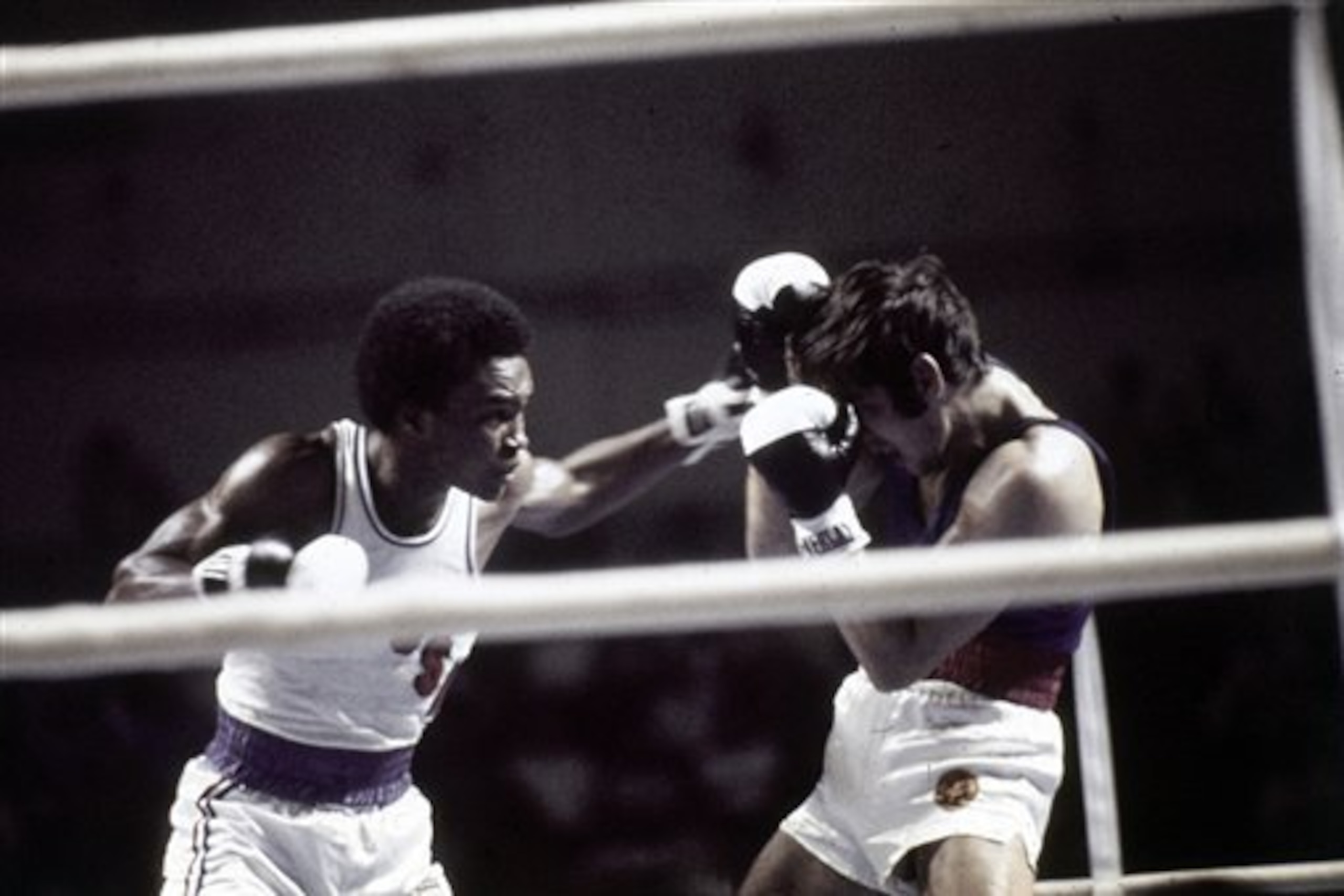 Leonard in action at the 1976 Olympics.