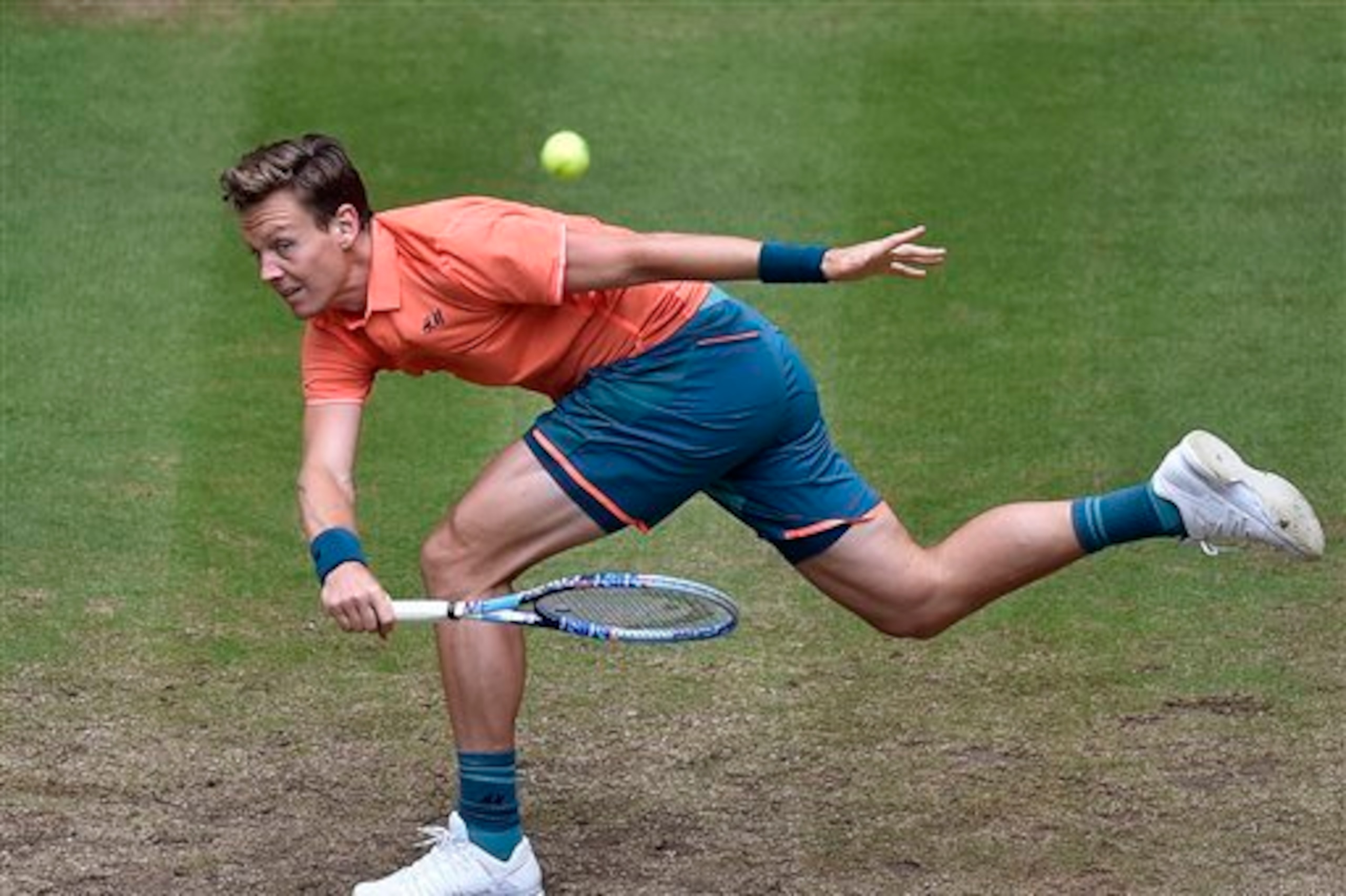 Berdych struggled to cope with Karlovic's serve.