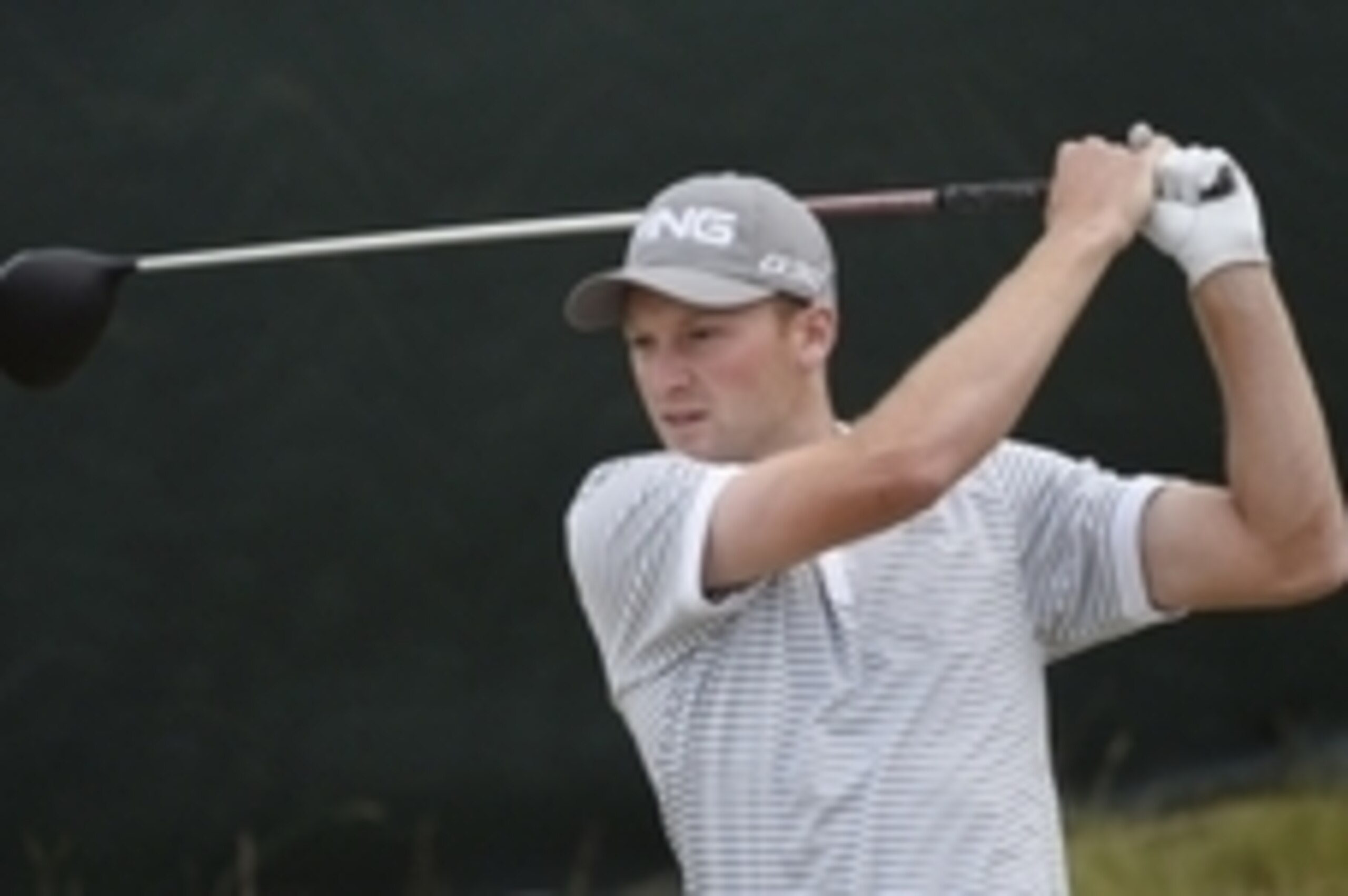 Jun 18, 2015; University Place, WA, USA; Brian Campbell hits his tee shot on the 6th hole in the first round of the 2015 U.S. Open golf tournament at Chambers Bay. Mandatory Credit: John David Mercer-USA TODAY Sports