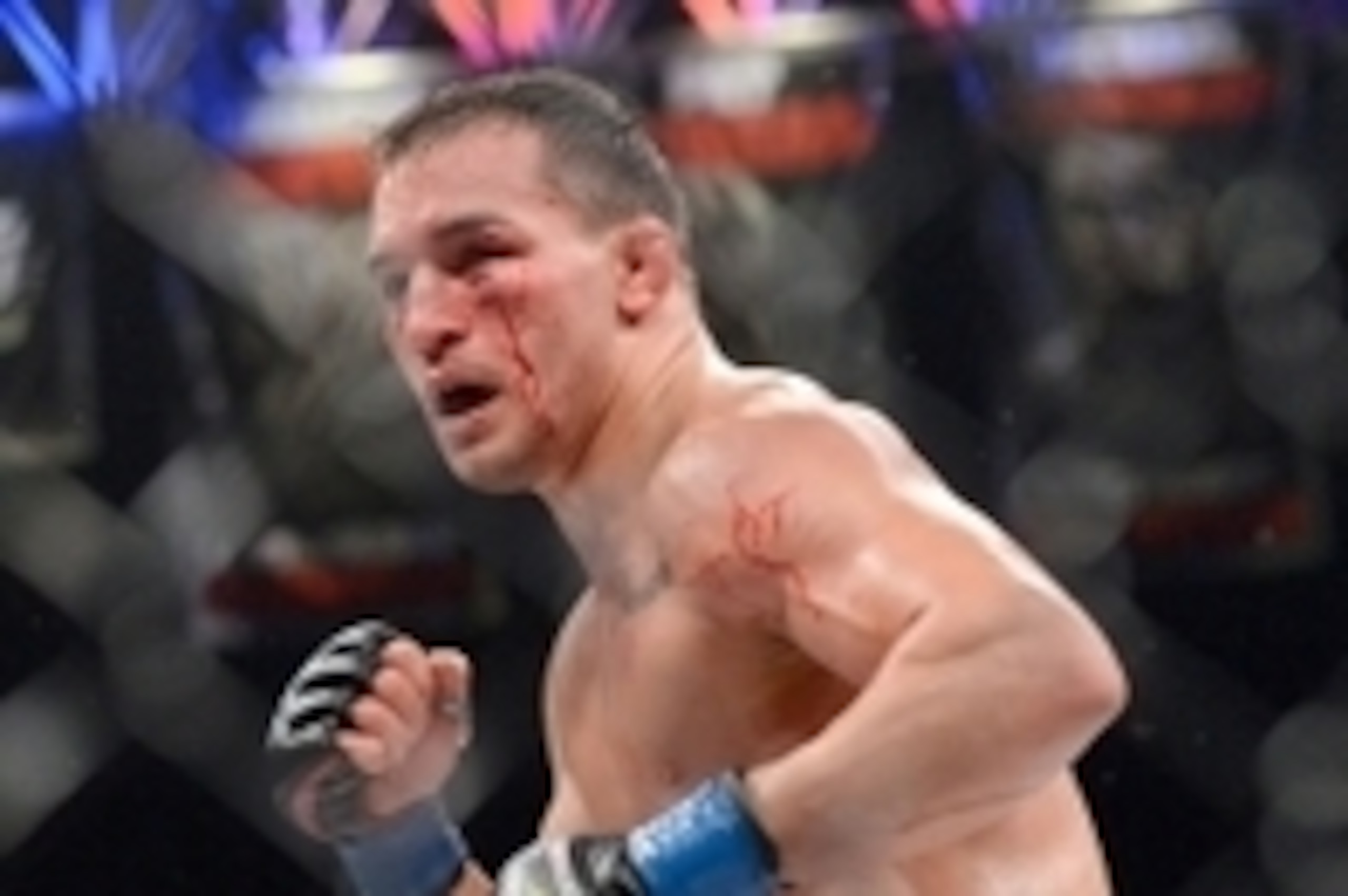 Nov 2, 2013; Long Beach, CA, USA;   Michael Chandler during his Bellator lightweight world championship fight against Eddie Alvarez (not pictured ) at the Long Beach Arena. Alvarez won the fight. Mandatory Credit: Jayne Kamin-Oncea-USA TODAY Sports
