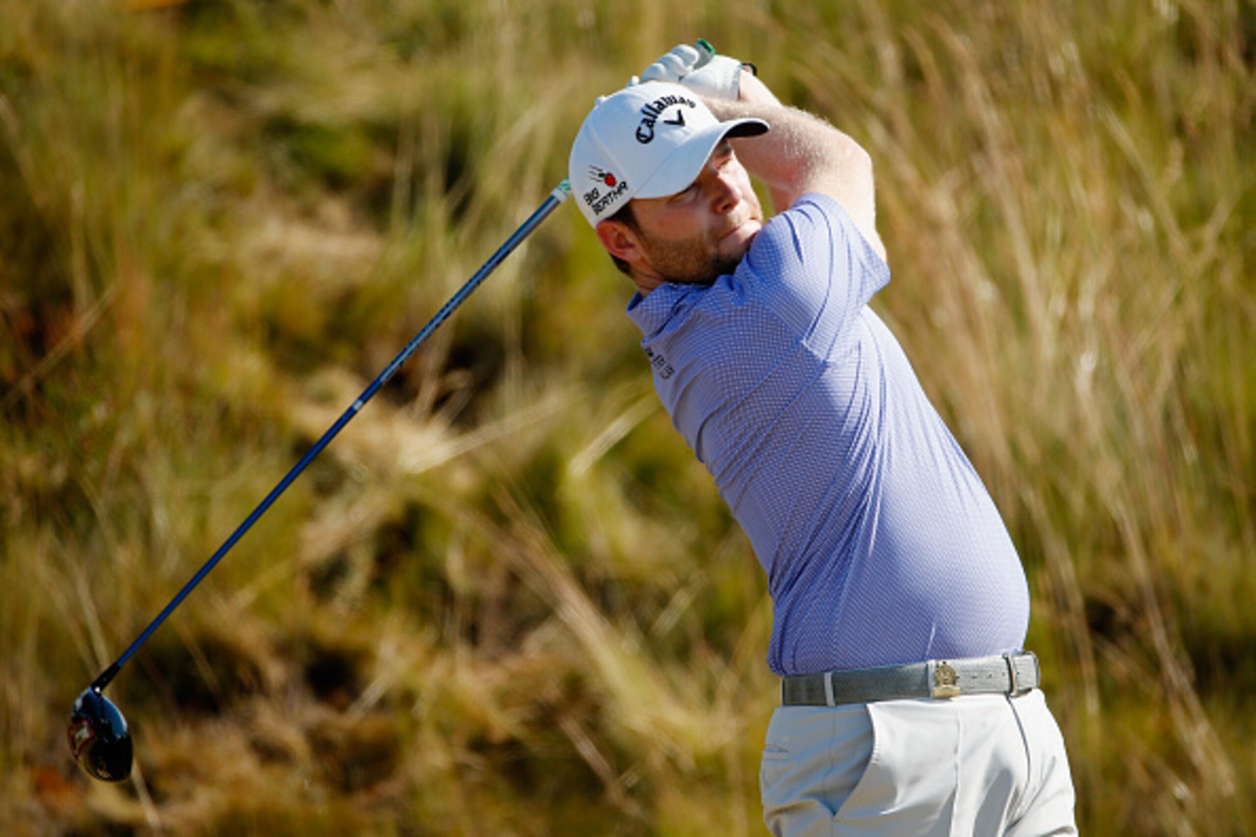 UNIVERSITY PLACE, WA - JUNE 19:  Branden Grace of South Africa watches his tee shot on the sixth hole during the second round of the 115th U.S. Open Championship at Chambers Bay on June 19, 2015 in University Place, Washington.  (Photo by Ezra Shaw/Getty 