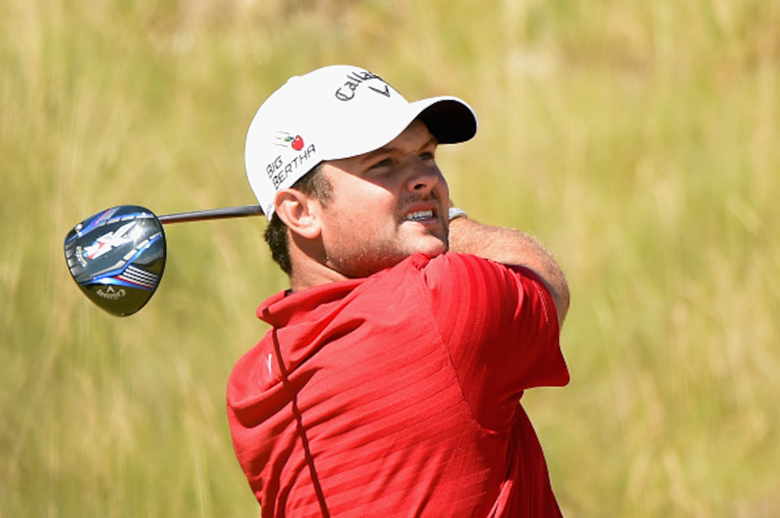 UNIVERSITY PLACE, WA - JUNE 19:  Patrick Reed of the United States watches his tee shot on the seventh hole  during the second round of the 115th U.S. Open Championship at Chambers Bay on June 19, 2015 in University Place, Washington.  (Photo by Harry How
