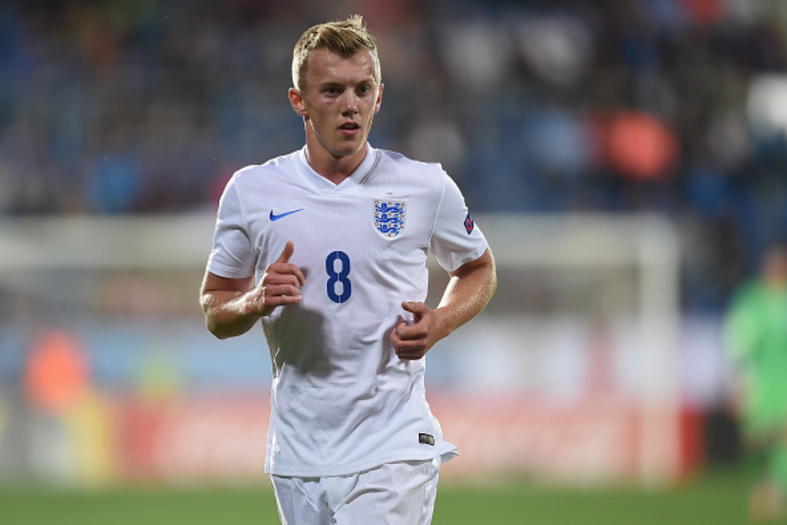 UHERSKE HRADISTE, CZECH REPUBLIC - JUNE 18: James Ward-Prowse of England looks on during the UEFA Under21 European Championship 2015 Group B match between England and Portugal at Mestsky Fotbalovy Stadium on June 18, 2015 in Uherske Hradiste, Czech Republ