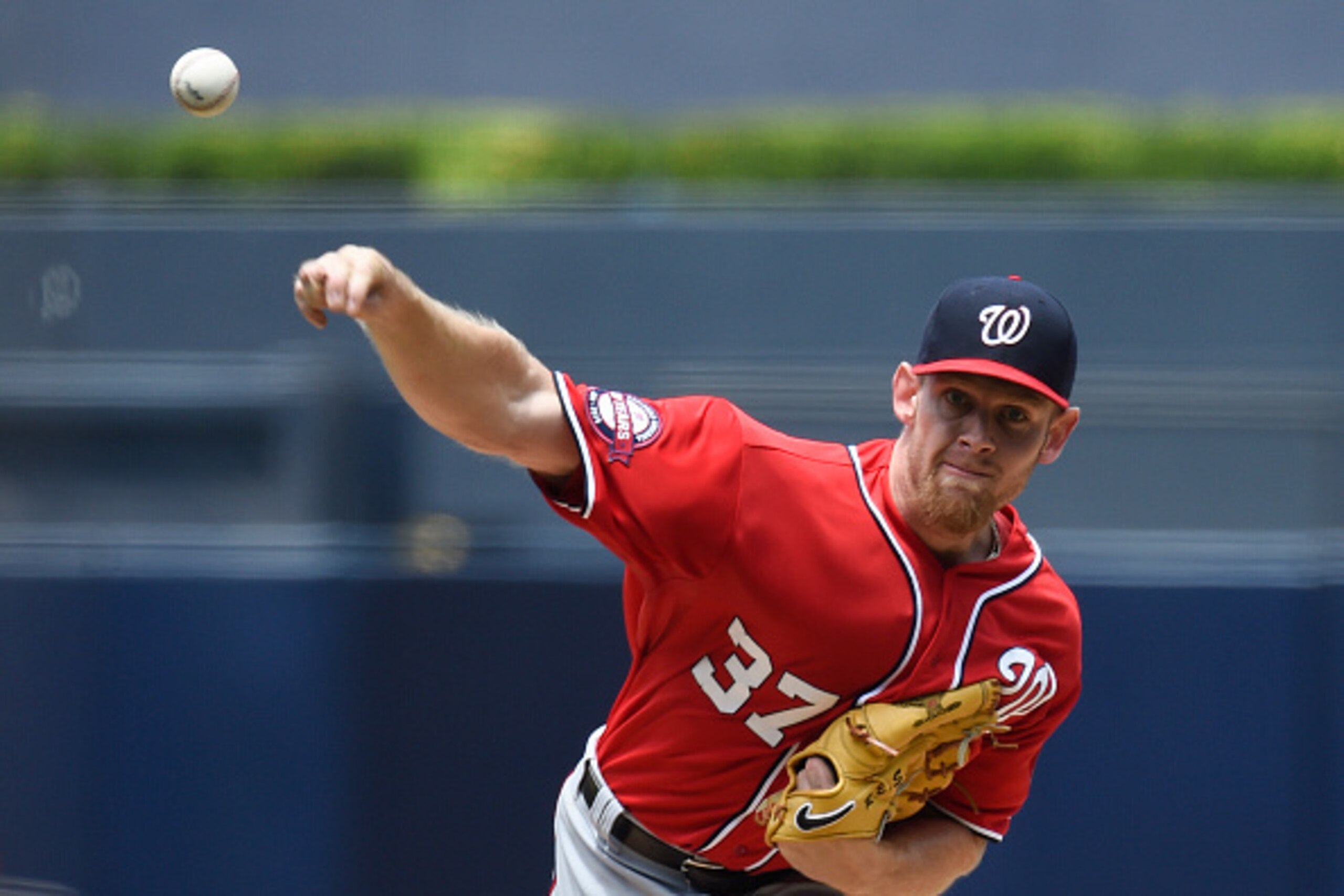 SAN DIEGO, CA - MAY 17: Stephen Strasburg #37 of the Washington Nationals pitches during the first inning of a baseball game against the San Diego Padres at Petco Park May 17, 2015 in San Diego, California. (Photo by Denis Poroy/Getty Images) SAN DIEGO, CA - MAY 17: Stephen Strasburg #37 of the Washington Nationals pitches during the first inning of a baseball game against the San Diego Padres at Petco Park May 17, 2015 in San Diego, California. (Photo by Denis Poroy/Getty Images)