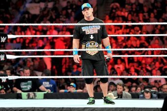 Oh, look, Cena is in the ring with a microphone again. I wonder what he's going to say.