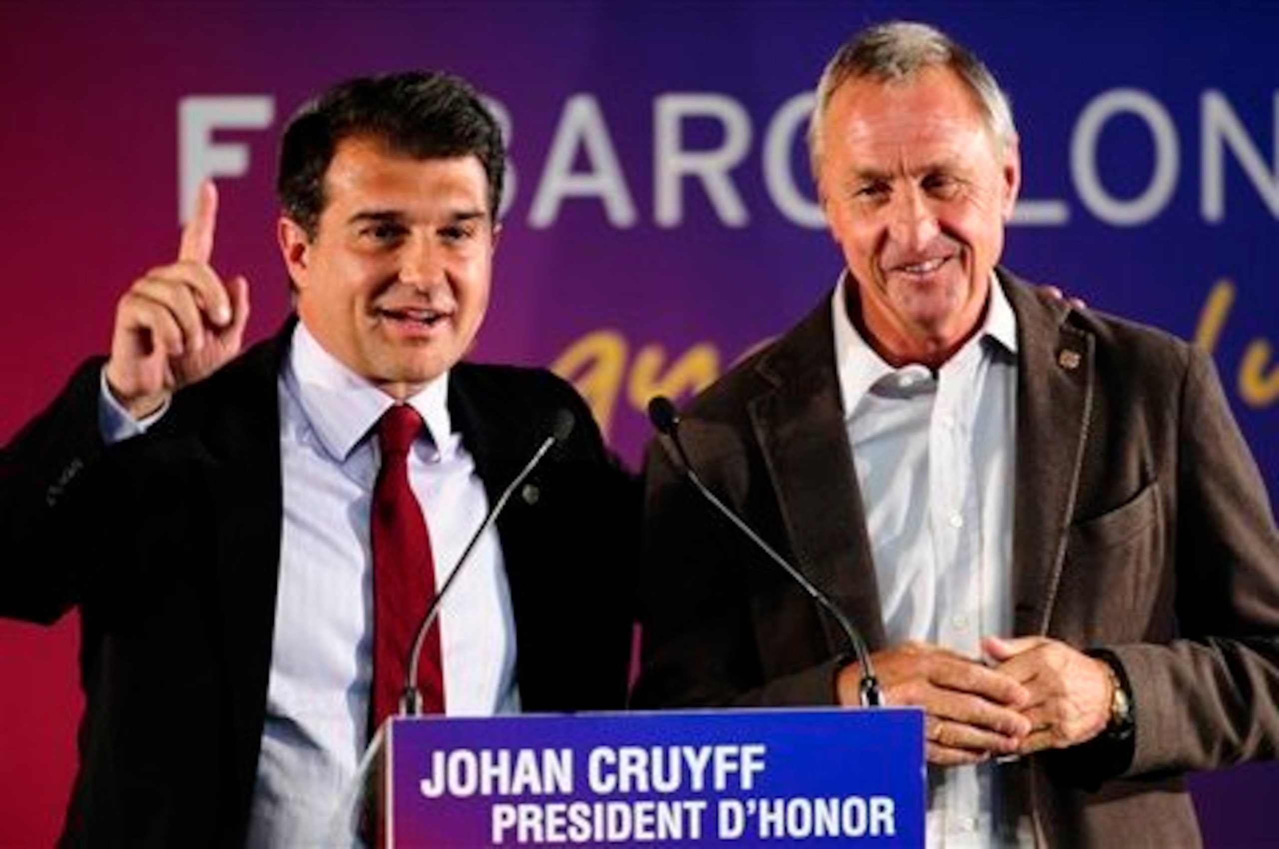 A restoration of Johan Cruyff's honorary presidency would be another move to appease the Barca public unhappy at the removal of the same by Sandro Rosell.
