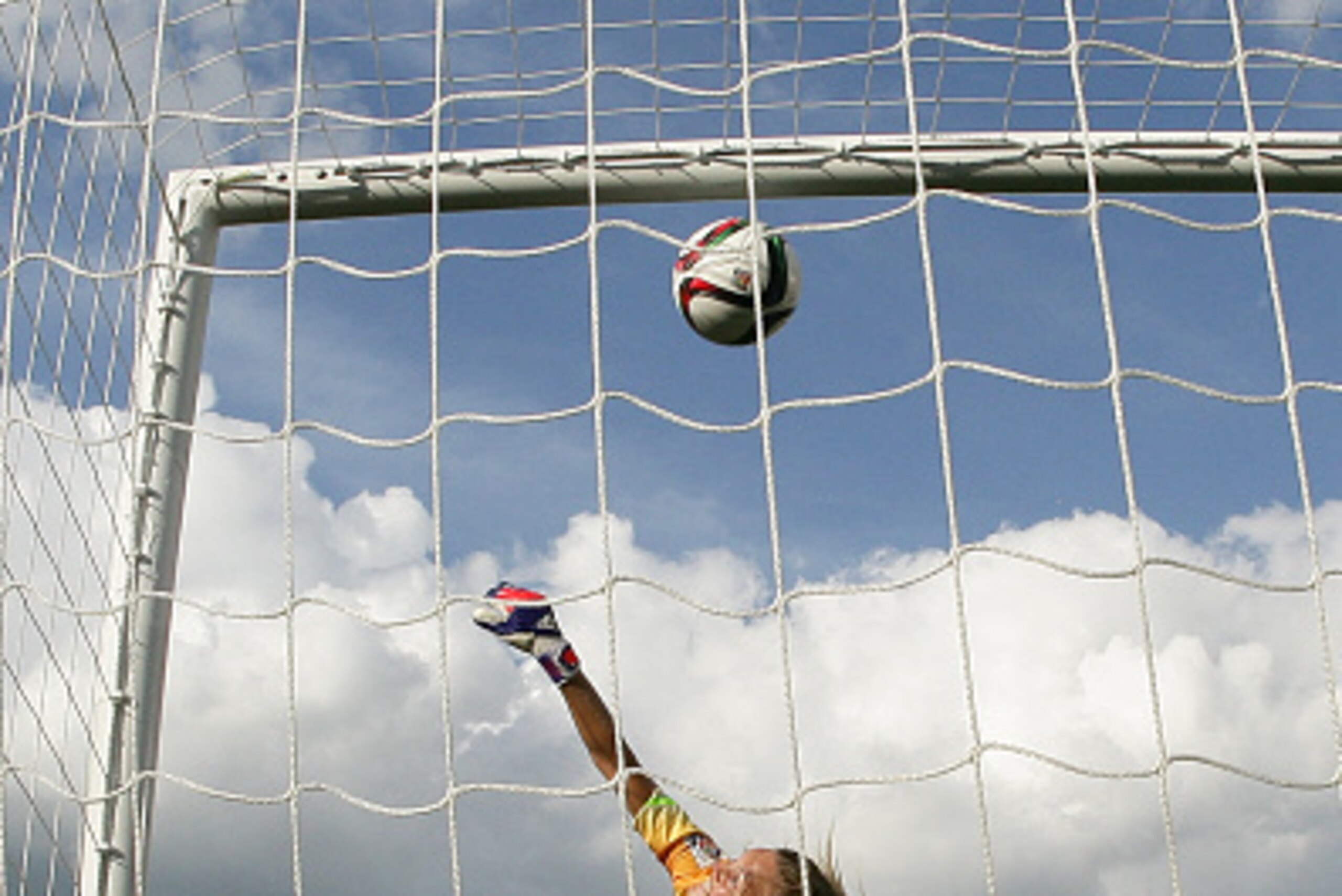 OTTAWA, ON - JUNE 22: Lucy Bronze of England scores the team's second goal as the ball hits the back of the net behind Ingrid Hjelmseth #1 of Norway during the FIFA Women's World Cup Canada 2015 round of 16 match between Norway and England at Lansdowne St OTTAWA, ON - JUNE 22: Lucy Bronze of England scores the team's second goal as the ball hits the back of the net behind Ingrid Hjelmseth #1 of Norway during the FIFA Women's World Cup Canada 2015 round of 16 match between Norway and England at Lansdowne St