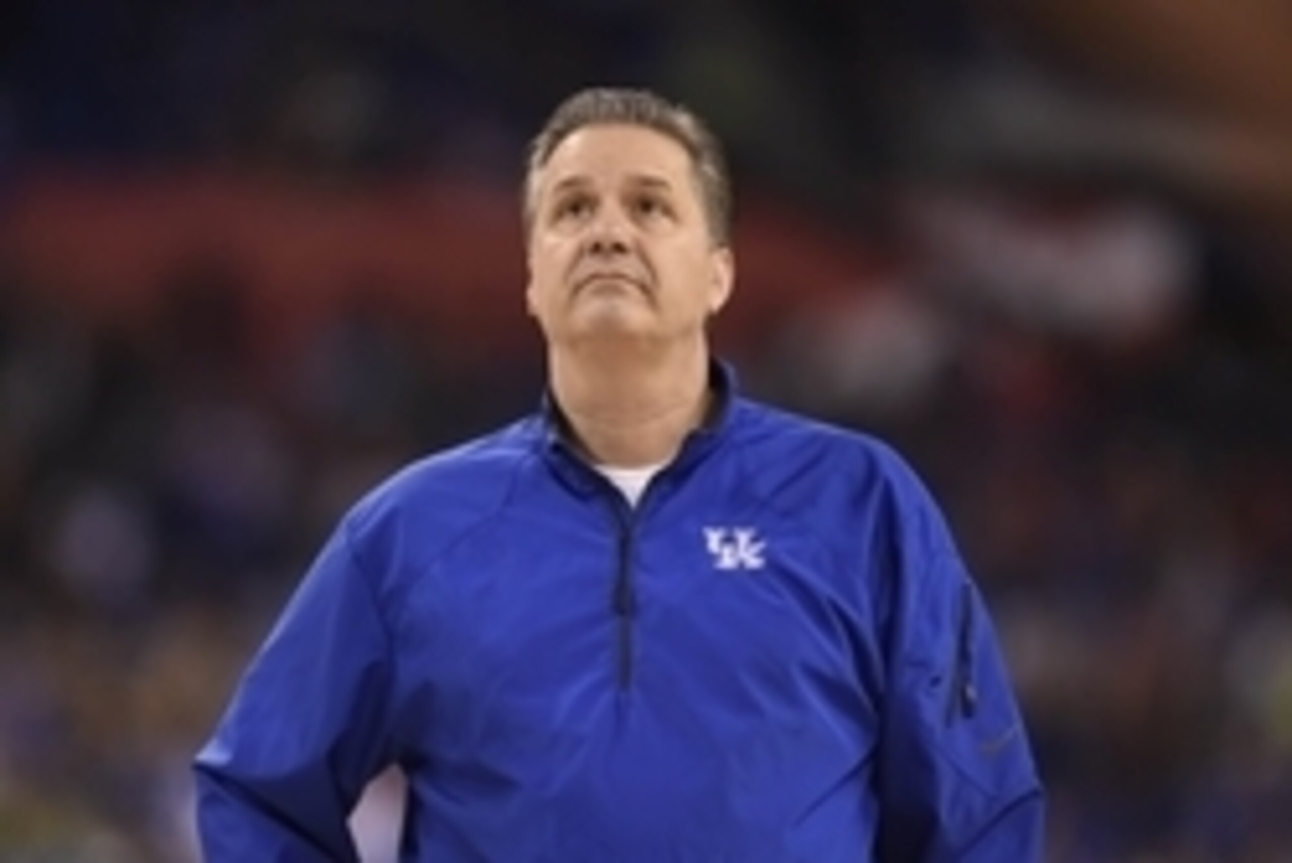 Apr 3, 2015; Indianapolis, IN, USA; Kentucky Wildcats head coach John Calipari during practice for the 2015 NCAA Men's Division I Championship semi-final game at Lucas Oil Stadium. Mandatory Credit: Bob Donnan-USA TODAY Sports