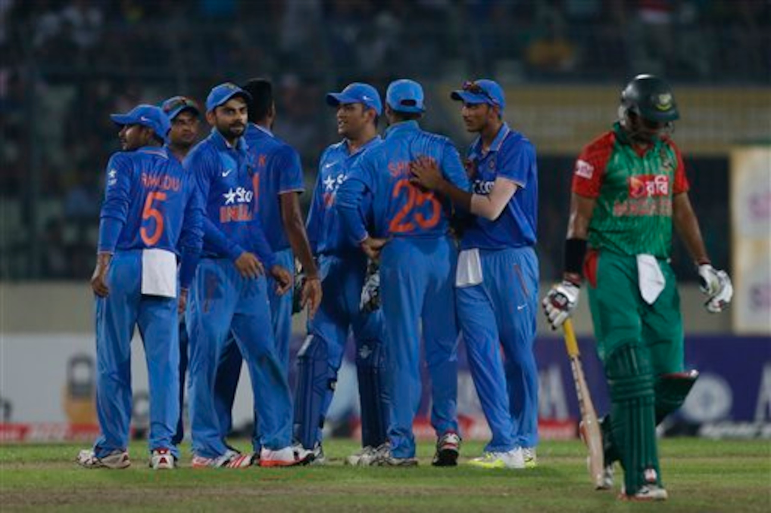 India prevented any Bangladeshi batsman from settling into a rhythm.