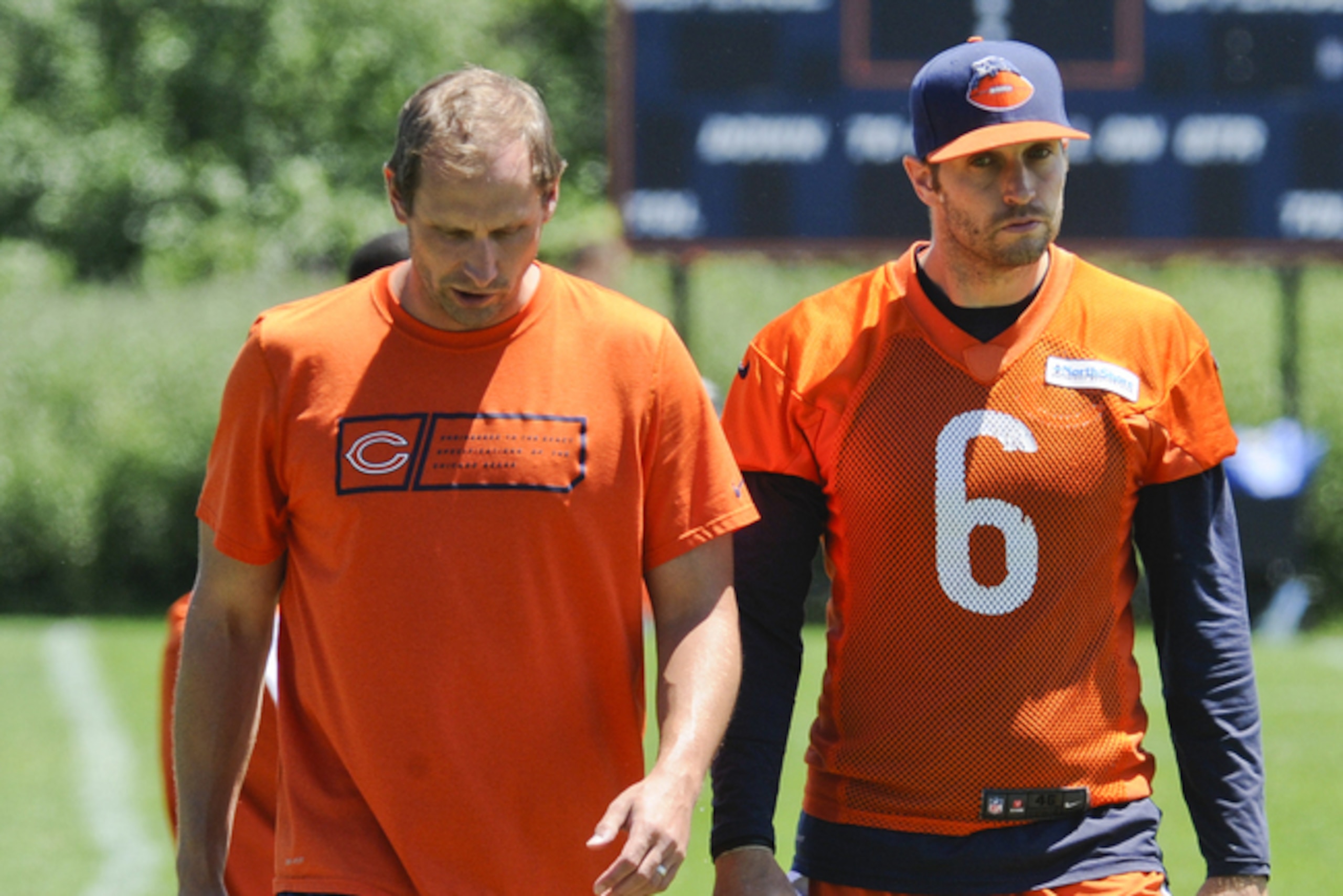 Offensive coordinator Adam Gase (left) is one of the league's most highly regarded offensive minds, and he should help limit some of Cutler's mistakes in 2015.