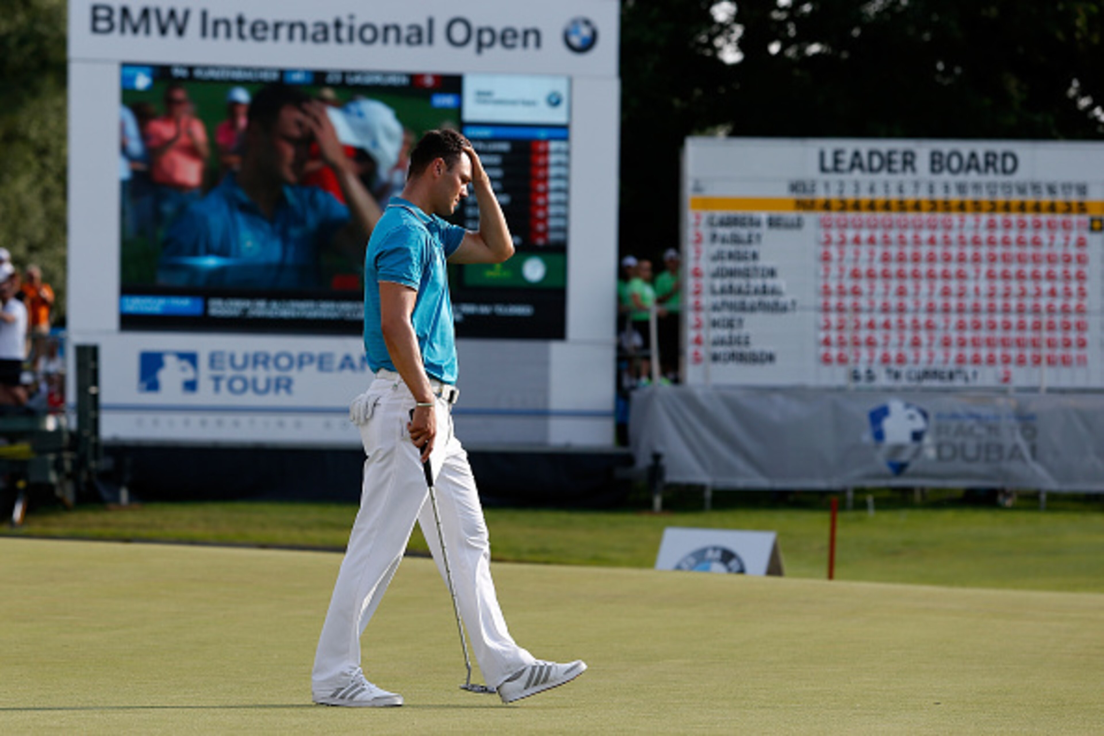 MUNICH, GERMANY - JUNE 26: Martin Kaymer of Germany shows his dejection as he walks off the 18th green during the BMW International Open day two at the Eichenried Golf Club on June 26, 2015 in Munich, Germany. (Photo by Paul Thomas/Getty Images) MUNICH, GERMANY - JUNE 26: Martin Kaymer of Germany shows his dejection as he walks off the 18th green during the BMW International Open day two at the Eichenried Golf Club on June 26, 2015 in Munich, Germany. (Photo by Paul Thomas/Getty Images)