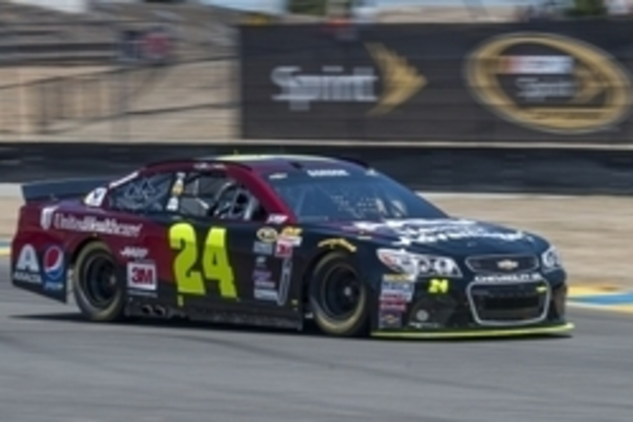 Jun 26, 2015; Sonoma, CA, USA; Sprint Cup Series driver Jeff Gordon (24) drives during practice for the Toyota/Save Mart 350 at Sonoma Raceway. Mandatory Credit: Ed Szczepanski-USA TODAY Sports