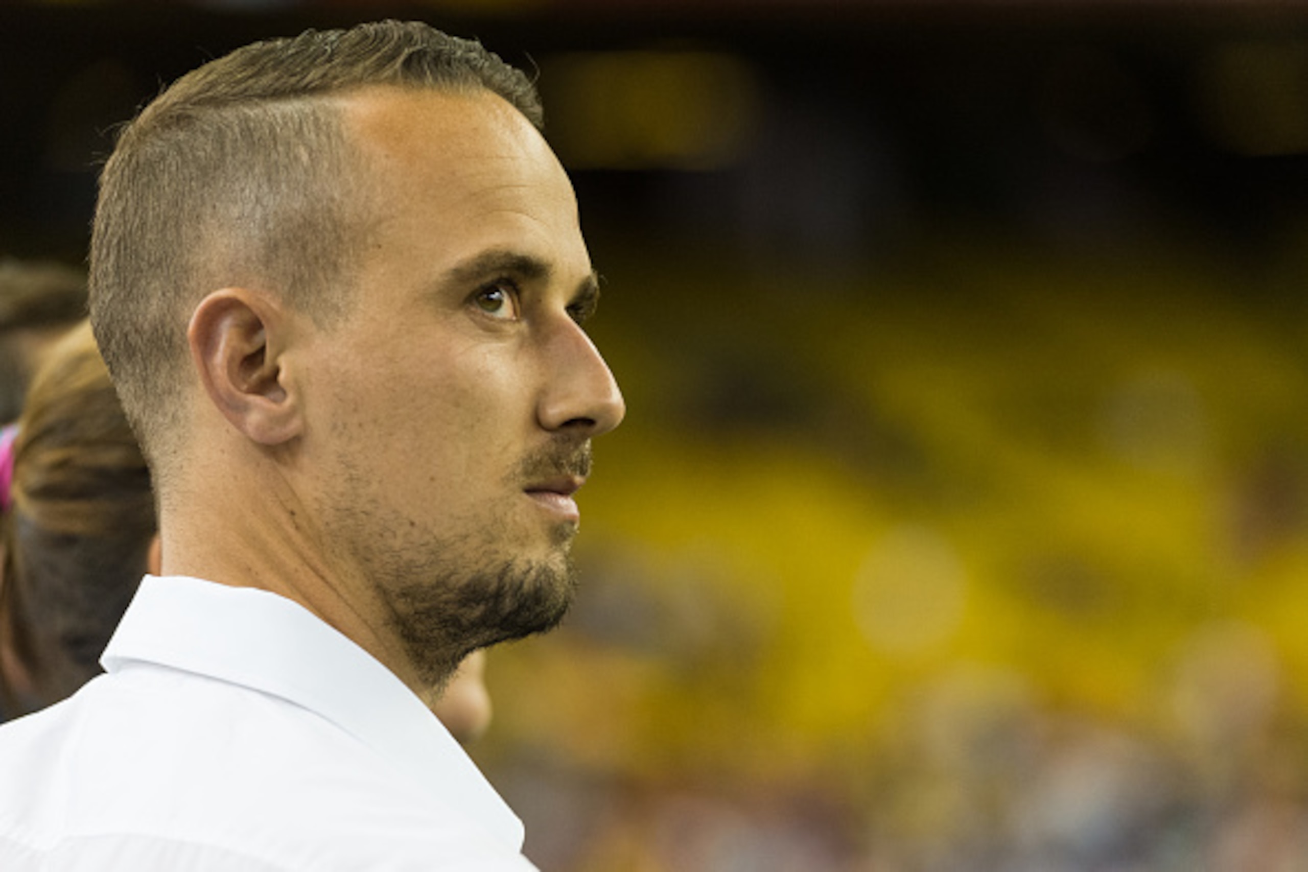 MONTREAL, QC - JUNE 17:  Mark Sampson head coach of England looks on during the 2015 FIFA Women's World Cup Group F match against Colombia at Olympic Stadium on June 17, 2015 in Montreal, Quebec, Canada.  England defeated Colombia 2-1. (Photo by Minas Pan