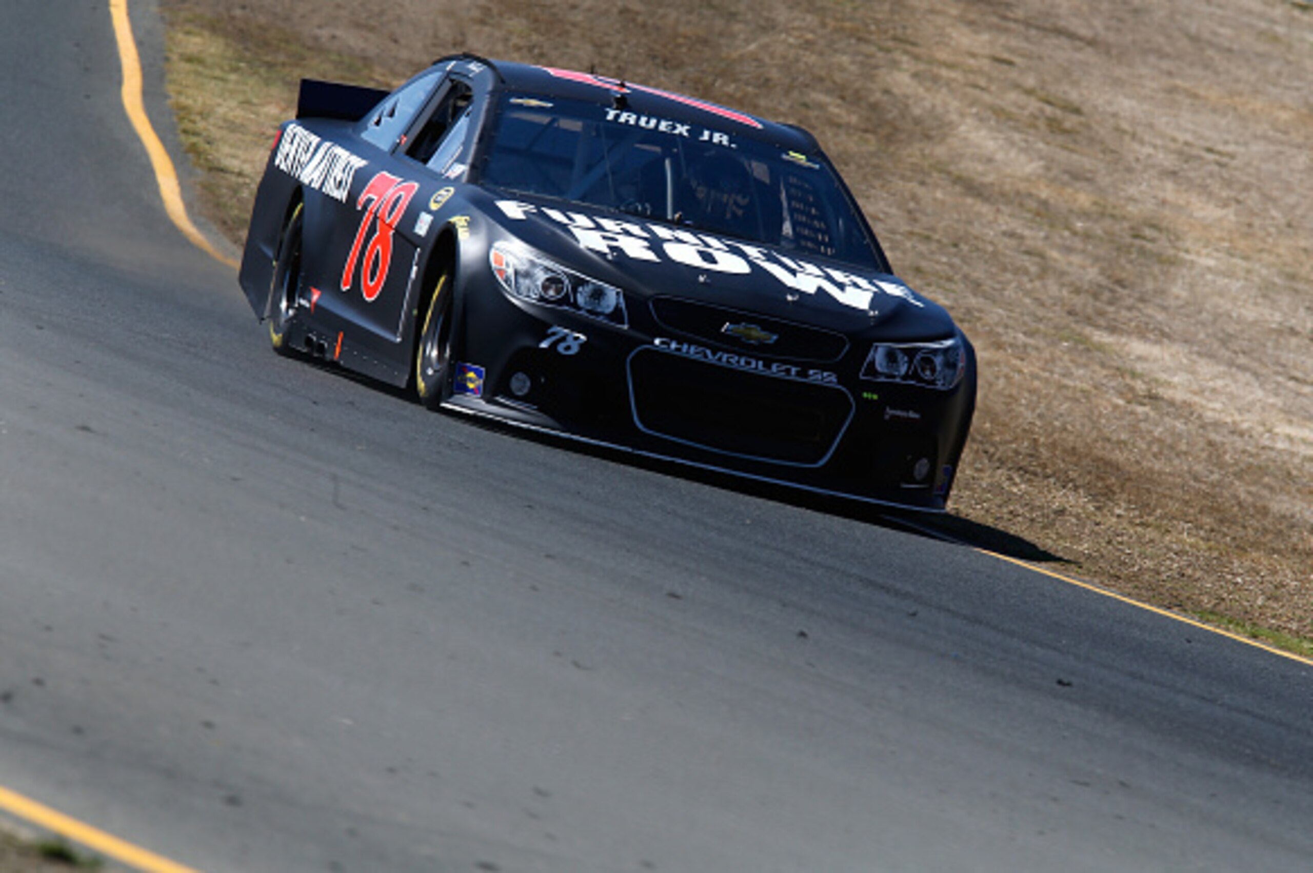 SONOMA, CA - JUNE 26:  Martin Truex Jr., driver of the #78 Furniture Row/Visser Precision Chevrolet, practices for the NASCAR Sprint Cup Series Toyota/Save Mart 350 at Sonoma Raceway on June 26, 2015 in Sonoma, California.  (Photo by Jerry Markland/Getty 