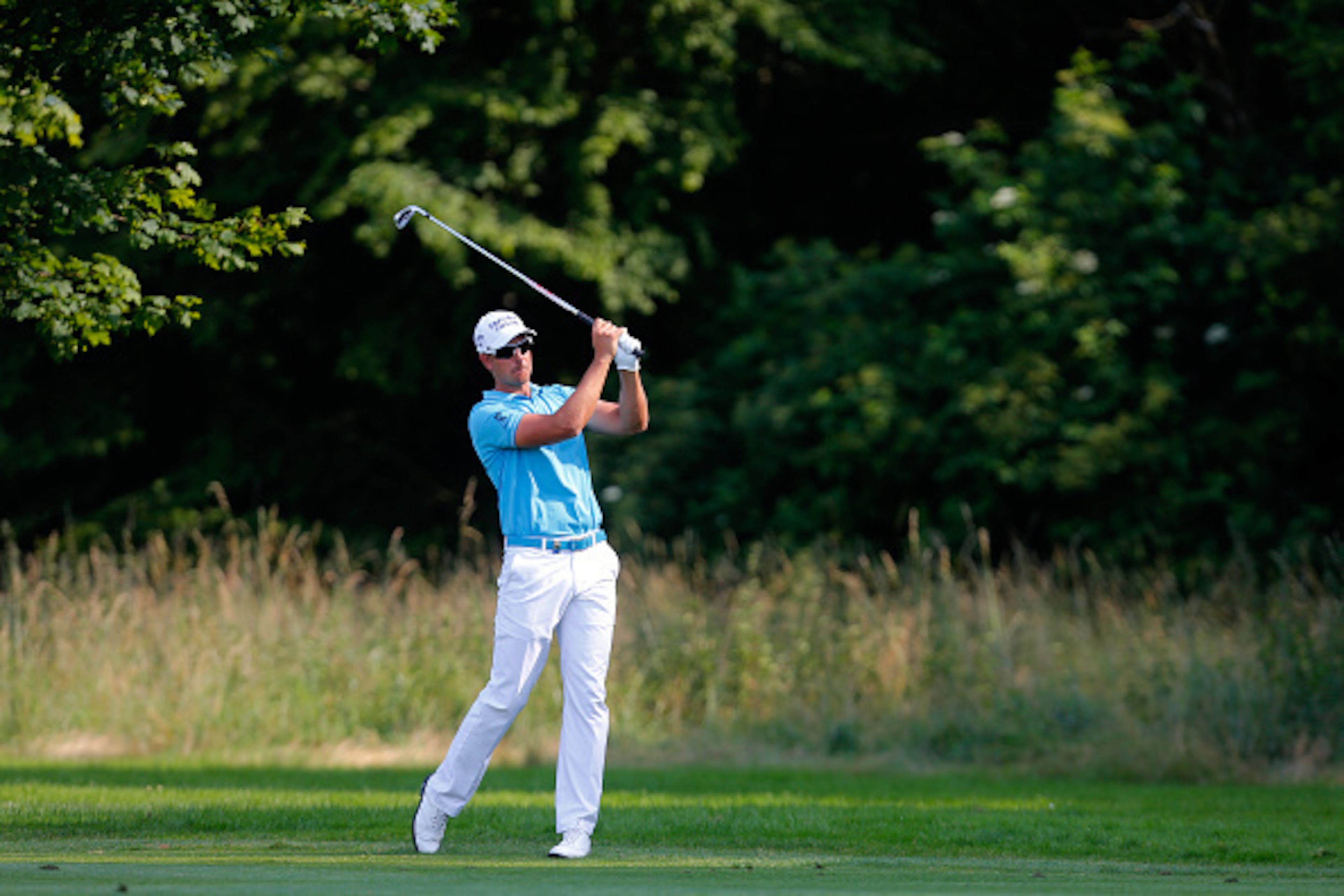 MUNICH, GERMANY - JUNE 26: Henrik Stenson of Sweden plays a shot during the BMW International Open day two at the Eichenried Golf Club on June 26, 2015 in Munich, Germany. (Photo by Paul Thomas/Getty Images)