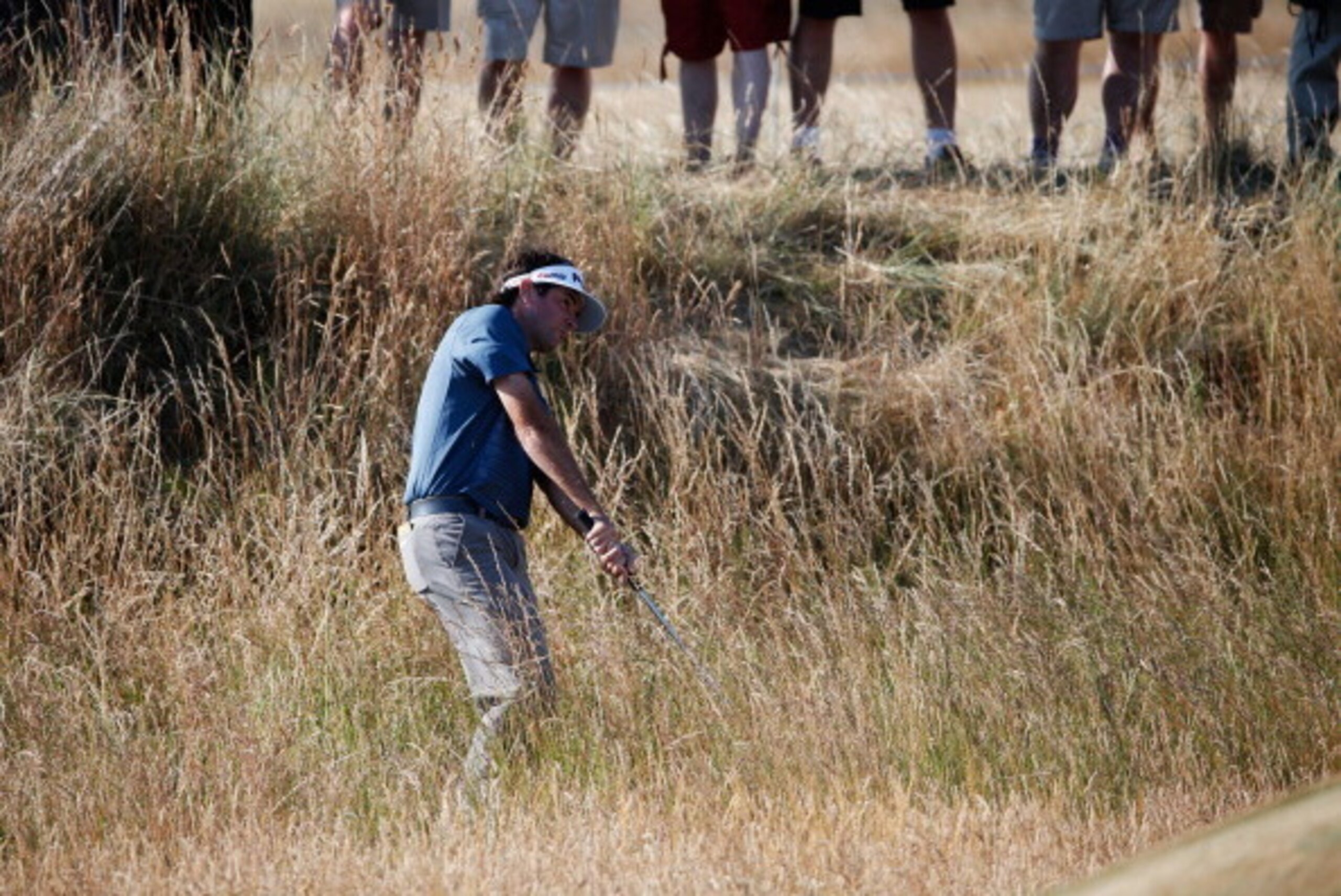 GULLANE, SCOTLAND - JULY 19: Bubba Watson of the United States hits his second shot on the 16th during the second round of the 142nd Open Championship at Muirfield on July 19, 2013 in Gullane, Scotland. (Photo by Rob Carr/Getty Images) GULLANE, SCOTLAND - JULY 19: Bubba Watson of the United States hits his second shot on the 16th during the second round of the 142nd Open Championship at Muirfield on July 19, 2013 in Gullane, Scotland. (Photo by Rob Carr/Getty Images)