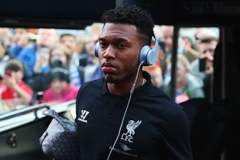 BLACKBURN, ENGLAND - APRIL 08:  Daniel Sturridge of Liverpool arrives prior to the FA Cup Quarter Final Replay match between Blackburn Rovers and Liverpool at Ewood Park on April 8, 2015 in Blackburn, England.  (Photo by Jan Kruger/Getty Images)