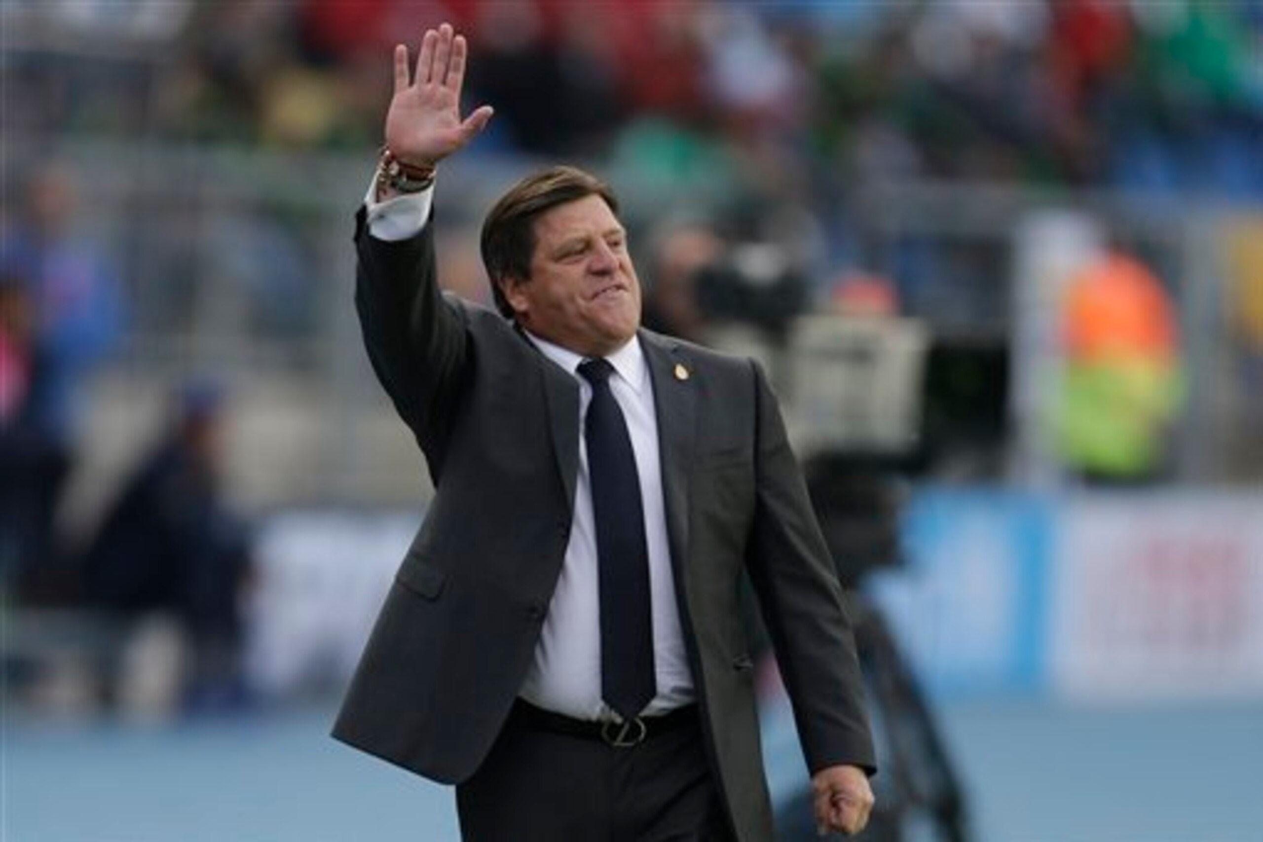 Mexico boss Miguel Herrera, pictured, has made numerous changes to his squad for the CONCACAF Gold Cup following a poor Copa America.