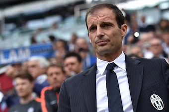 TURIN, ITALY - MAY 23:  Juventus FC head coach Massimiliano Allegri looks on during the Serie A match between Juventus FC and SSC Napoli at Juventus Arena on May 23, 2015 in Turin, Italy.  (Photo by Valerio Pennicino/Getty Images)