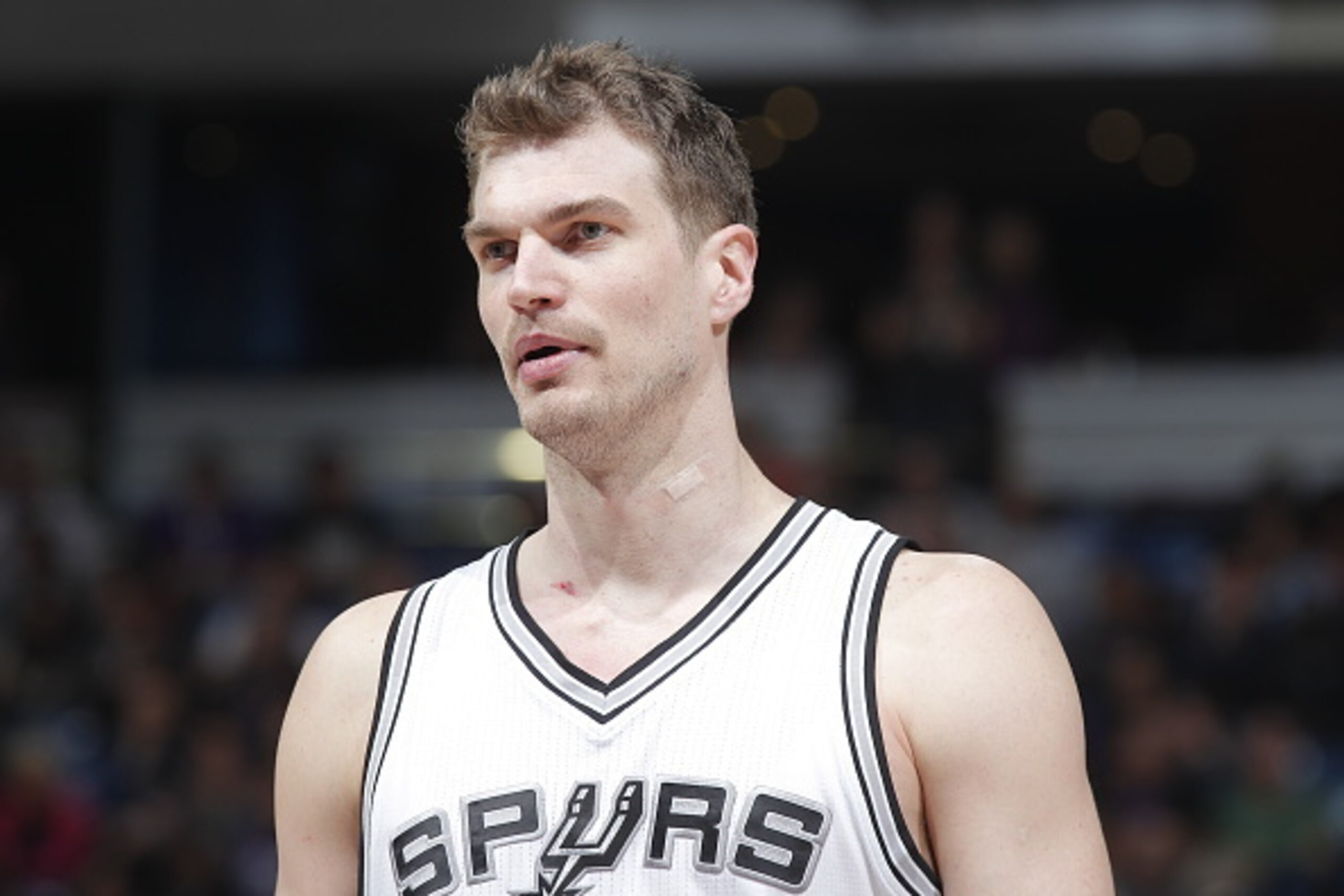 SACRAMENTO, CA - FEBRUARY 27: Tiago Splitter #22 of the San Antonio Spurs looks on during the game against the Sacramento Kings on February 27, 2015 at Sleep Train Arena in Sacramento, California. NOTE TO USER: User expressly acknowledges and agrees that,