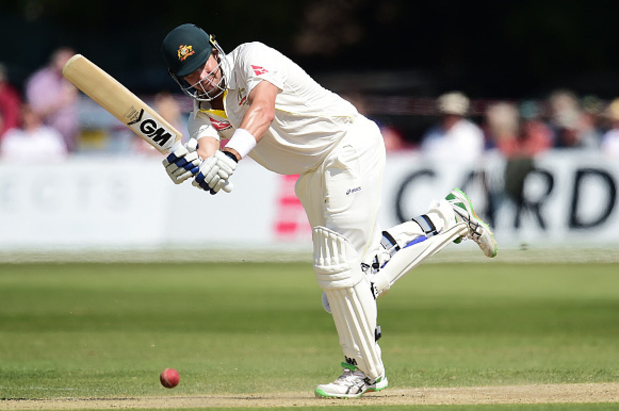 CANTERBURY, ENGLAND - JUNE 27: Shane Watson of Australia bats during day three of the tour match between Kent and Australia at The Spitfire Ground, St Lawrence on June 27, 2015 in Canterbury, England.. (Photo by Alex Broadway/Getty Images)