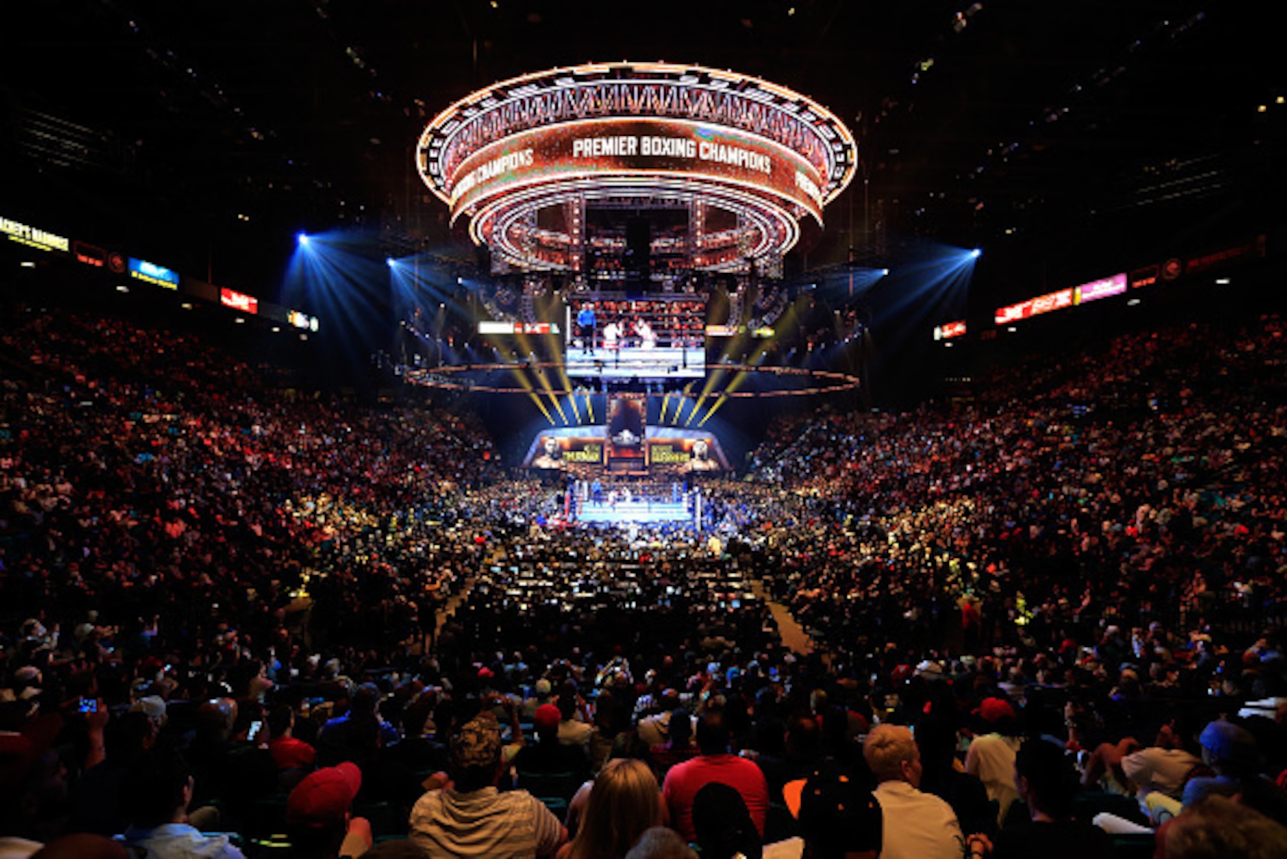 LAS VEGAS, NV - MARCH 07:  A general view during a Premier Boxing Champions bout between Keith Thurman and Robert Guerrero  in the MGM Grand Garden Arena on March 7, 2015 in Las Vegas, Nevada.  (Photo by Alex Trautwig/Getty Images)