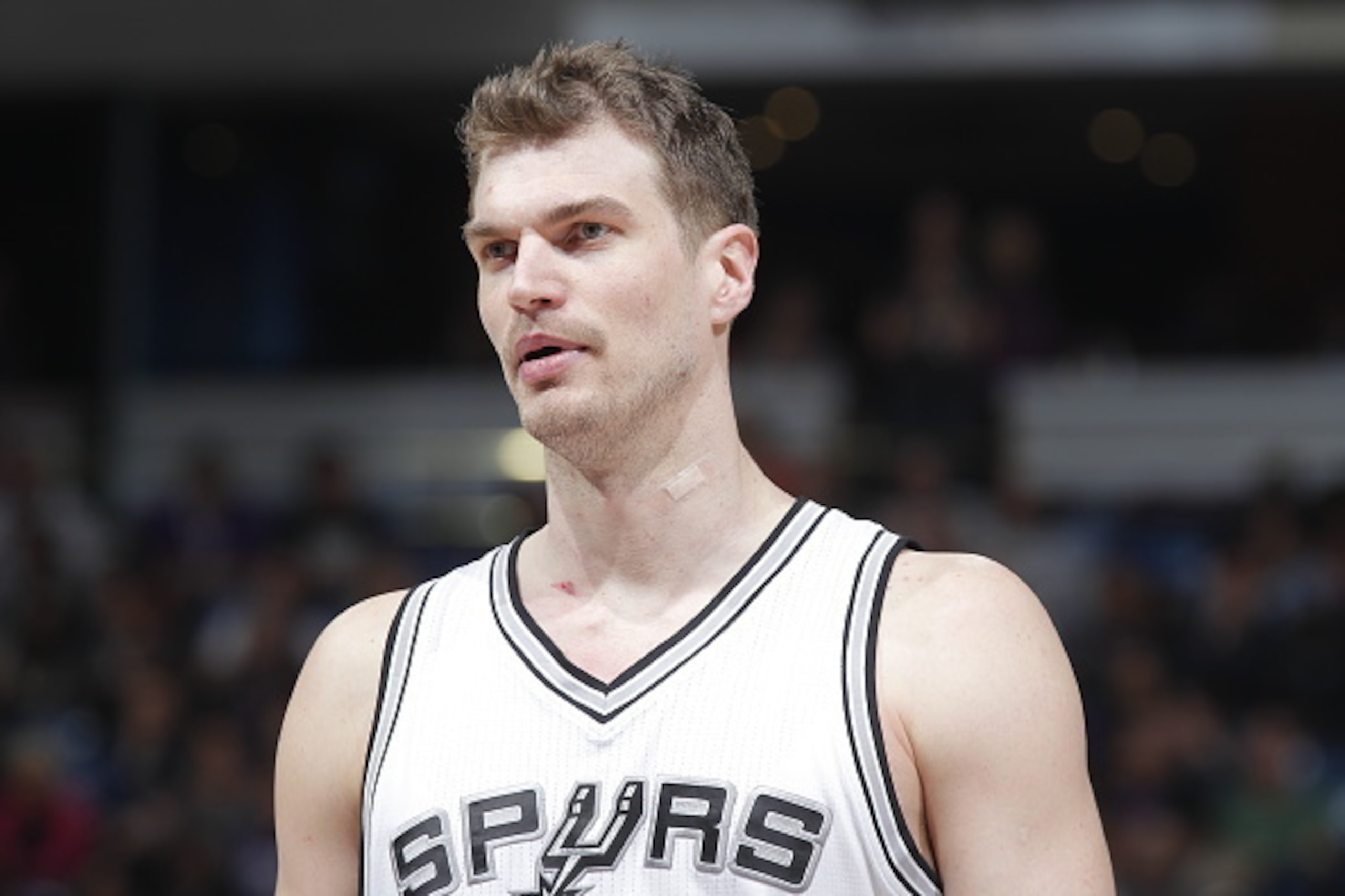 SACRAMENTO, CA - FEBRUARY 27: Tiago Splitter #22 of the San Antonio Spurs looks on during the game against the Sacramento Kings on February 27, 2015 at Sleep Train Arena in Sacramento, California. NOTE TO USER: User expressly acknowledges and agrees that,