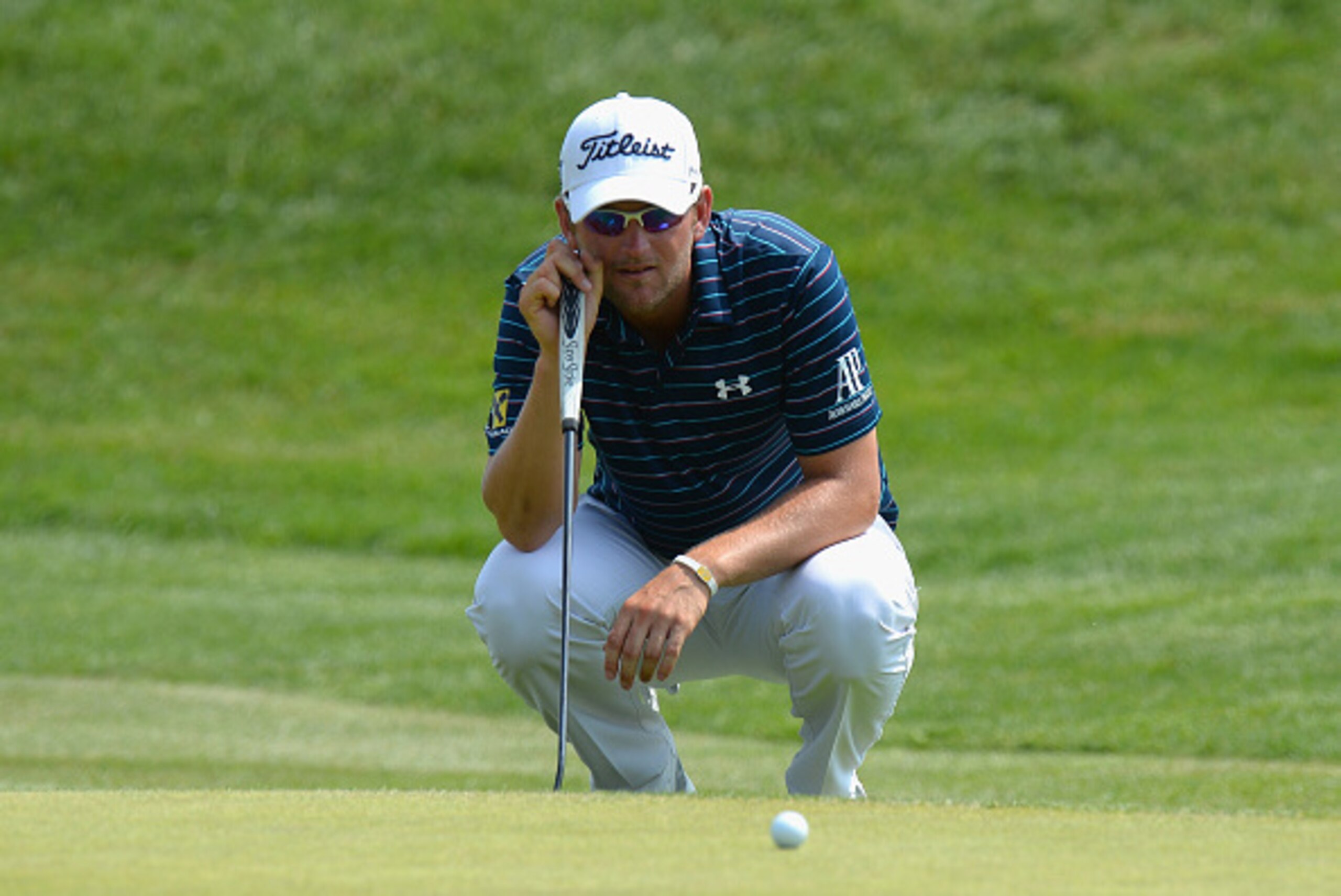 PARIS, FRANCE - JULY 02: Bernd Wiesberger of Austria lines up his putt on the 9th green during Alstom Open de France - Day One at Le Golf National on July 2, 2015 in Paris, France. (Photo by Tony Marshall/Getty Images) PARIS, FRANCE - JULY 02: Bernd Wiesberger of Austria lines up his putt on the 9th green during Alstom Open de France - Day One at Le Golf National on July 2, 2015 in Paris, France. (Photo by Tony Marshall/Getty Images)