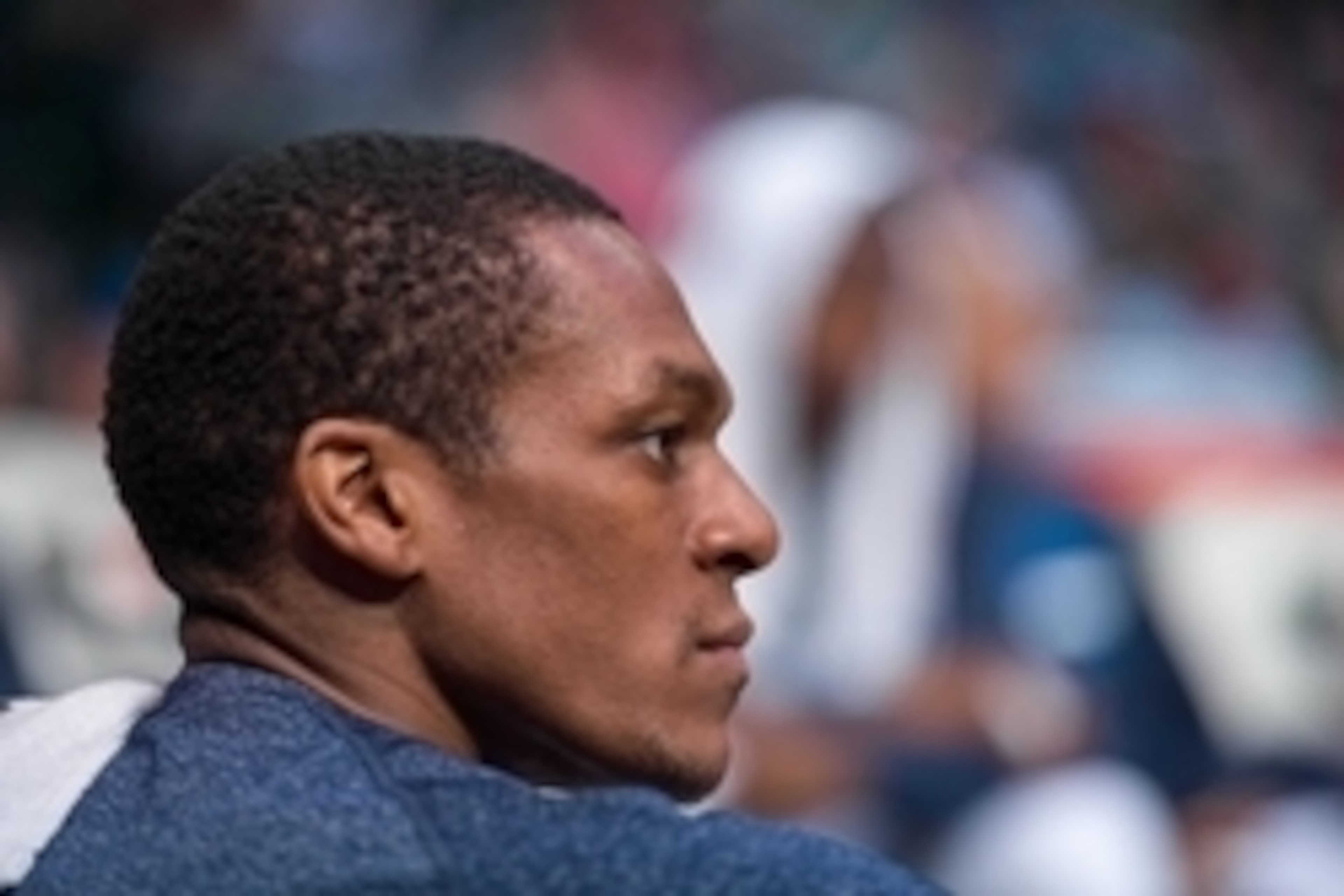 Apr 15, 2015; Dallas, TX, USA; Dallas Mavericks guard Rajon Rondo (9) during the game against the Portland Trail Blazers at the American Airlines Center. The Mavericks defeated the Trail Blazers 114-98. Mandatory Credit: Jerome Miron-USA TODAY Sports